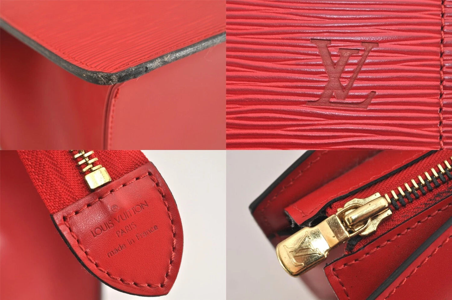 Original/Auth Louis Vuitton - Riviera Handtasche - Klassisch - Epi Rot