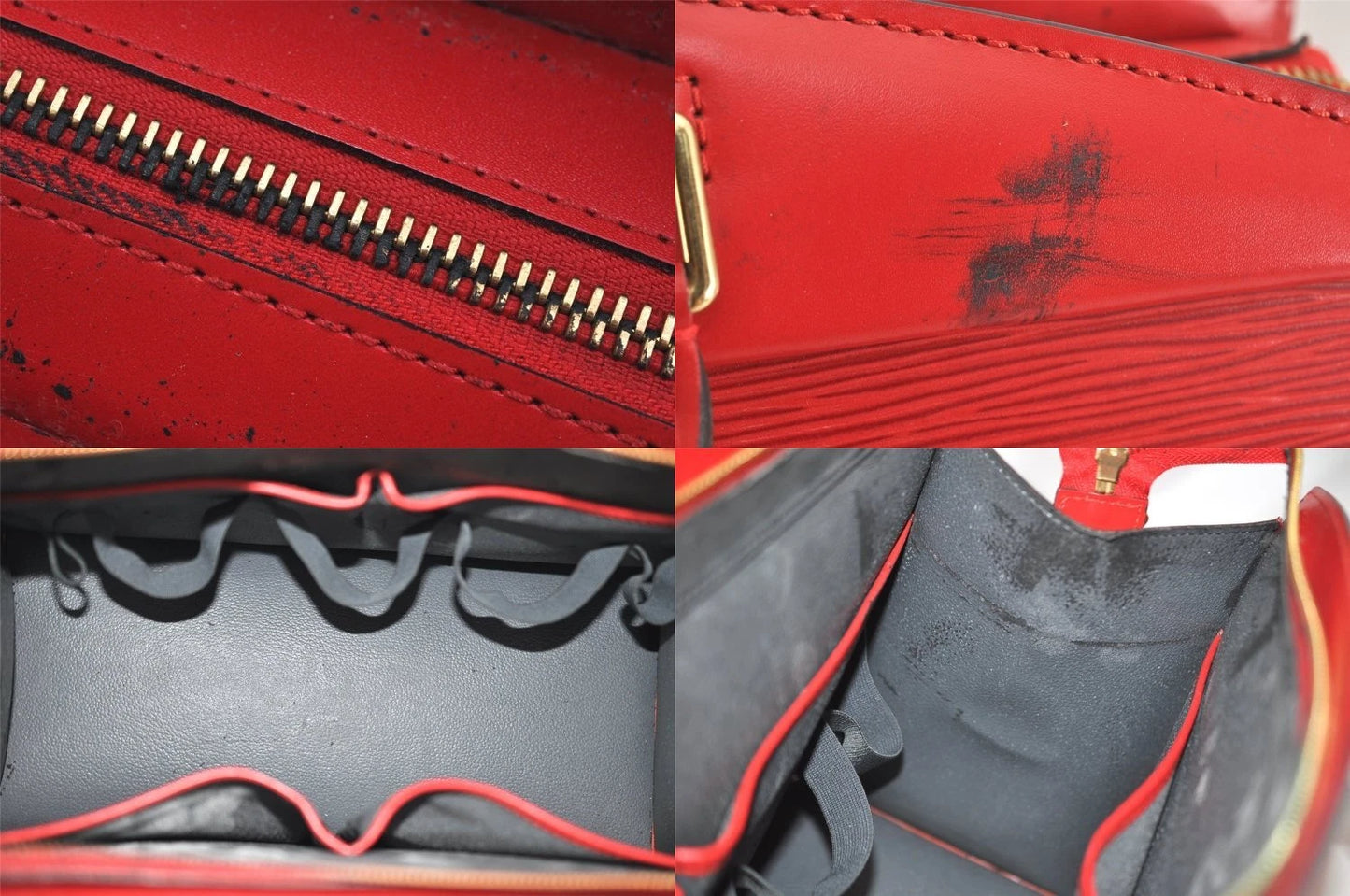 Original/Auth Louis Vuitton - Riviera Handtasche - Klassisch - Epi Rot
