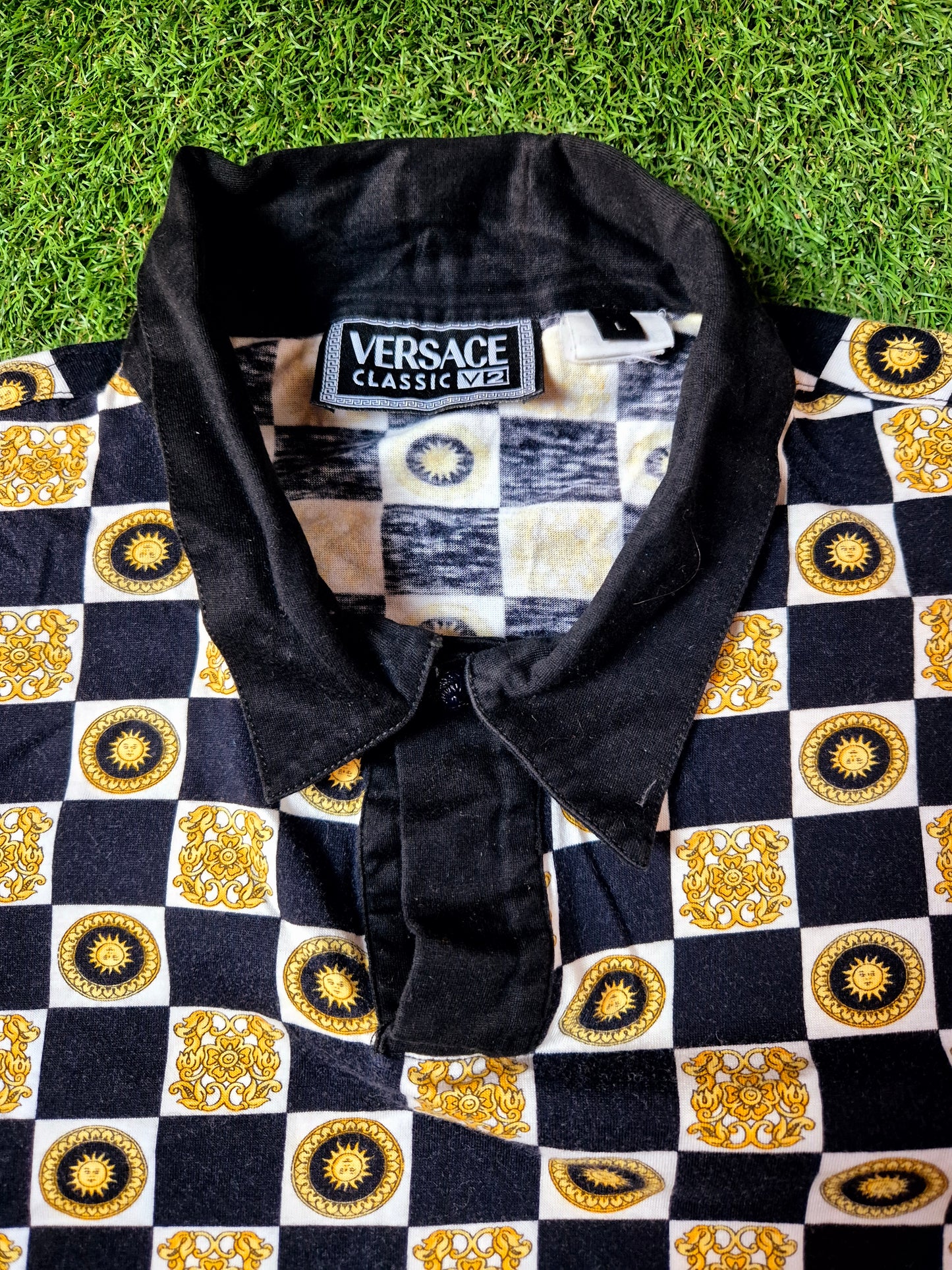 Versace Classic V2 - Vintage Poloshirt - Muster - L