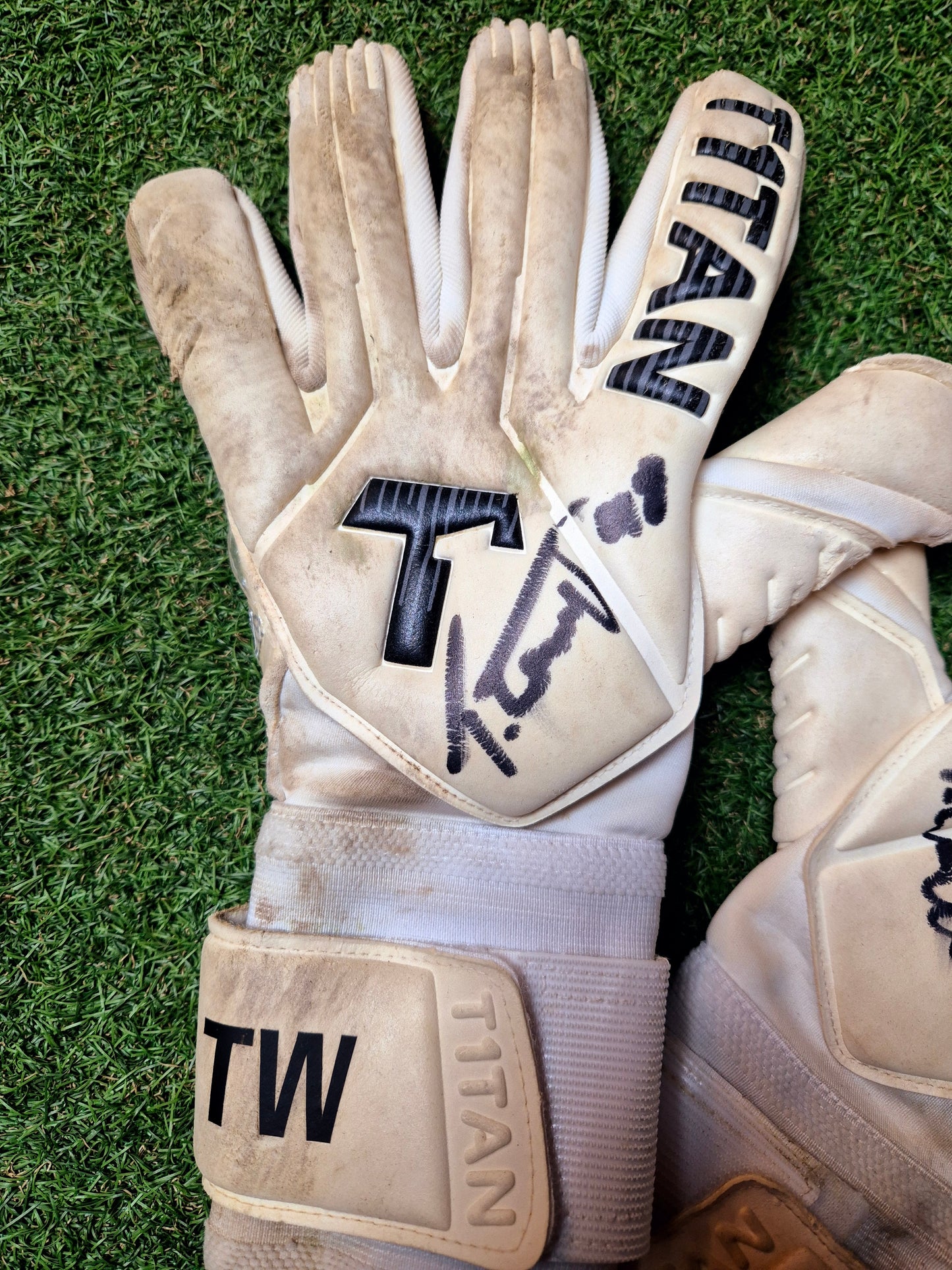 1. FC Union Berlin - Torwarthandschuhe - Tom Wisbereit #1 + #48 - Unterschrift