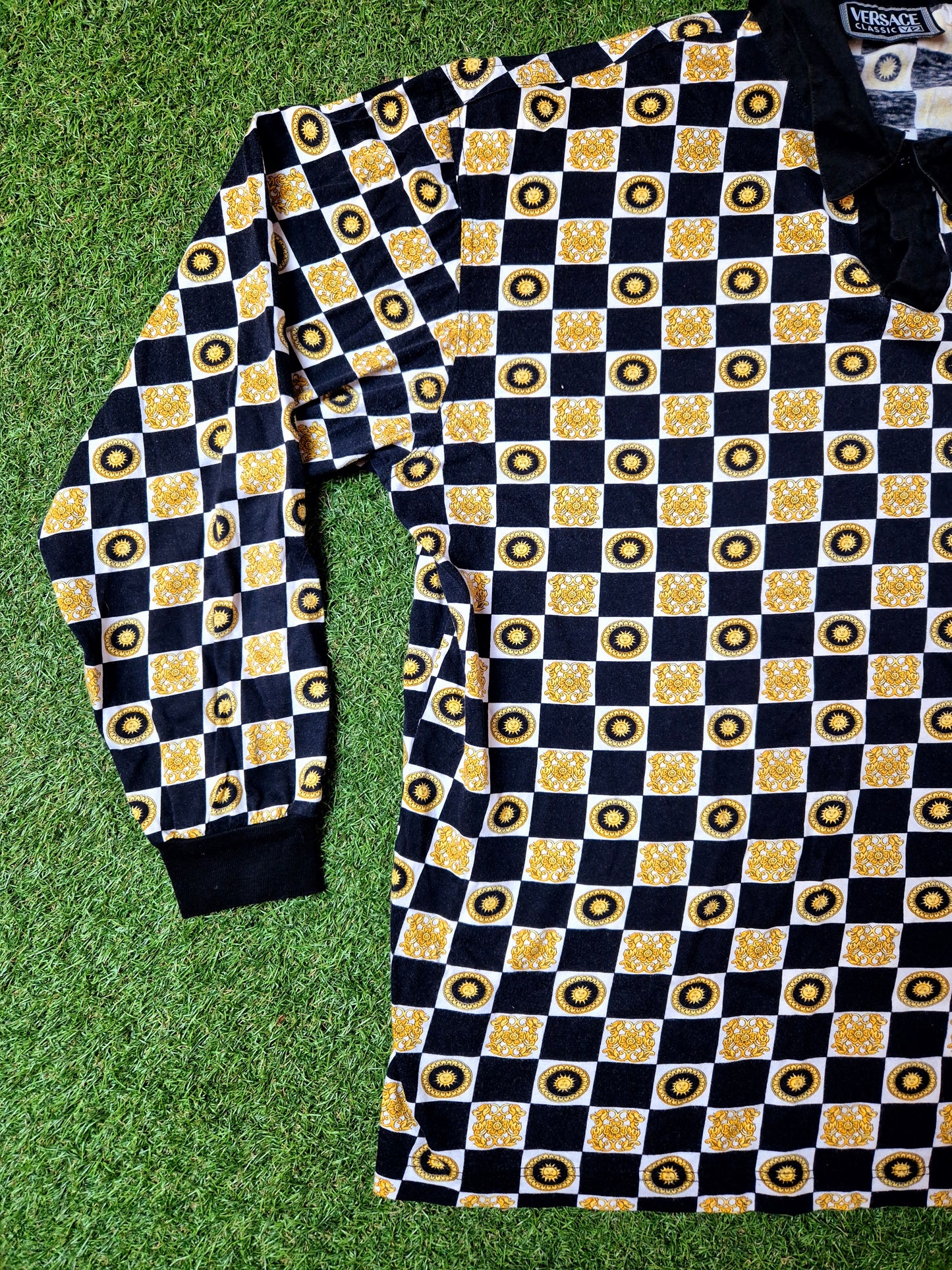 Versace Classic V2 - Vintage Poloshirt - Muster - L