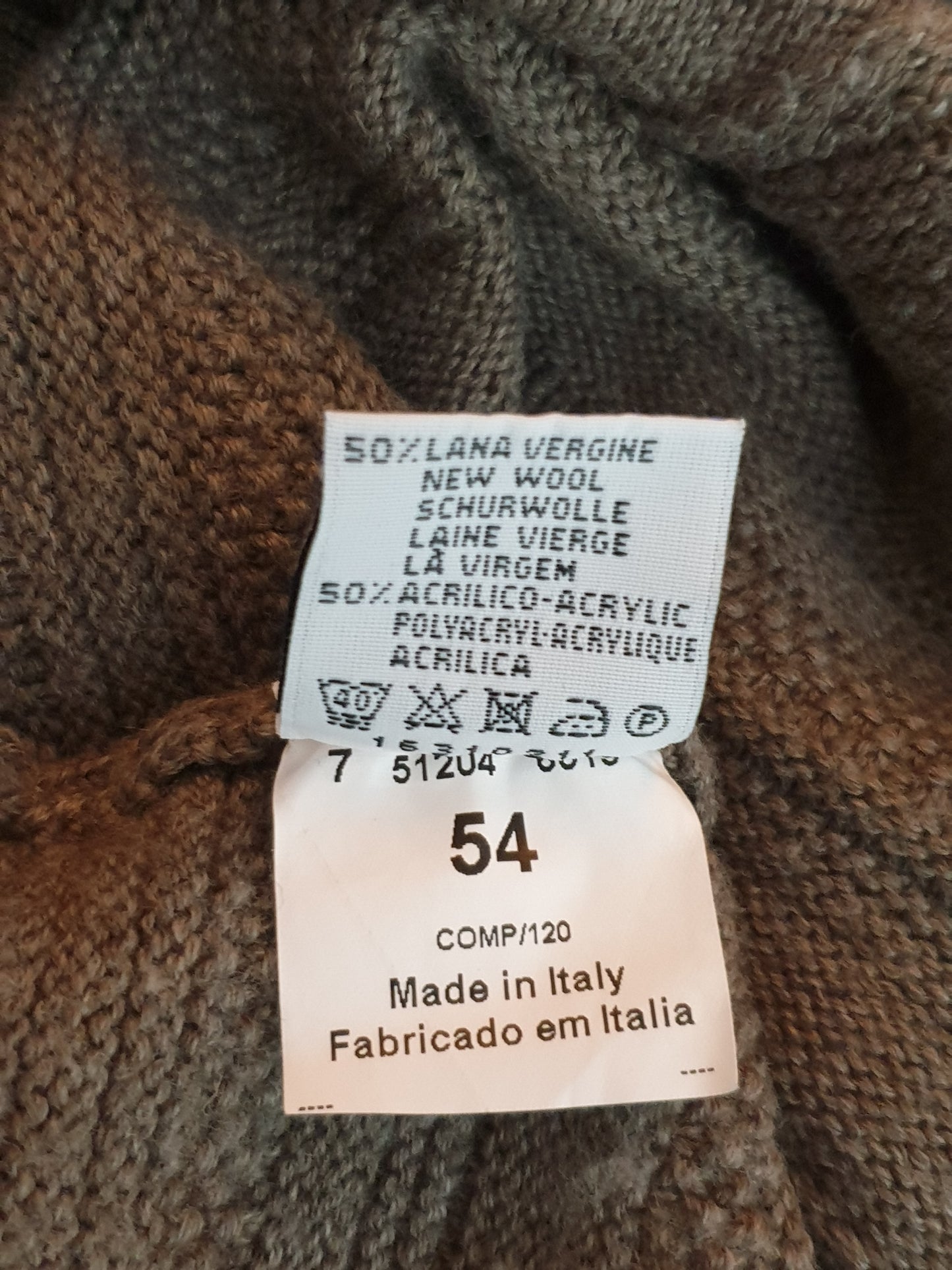 Vintage Il Granchio - Pullover - Klassisch - Grau - Herren - XL/XXL