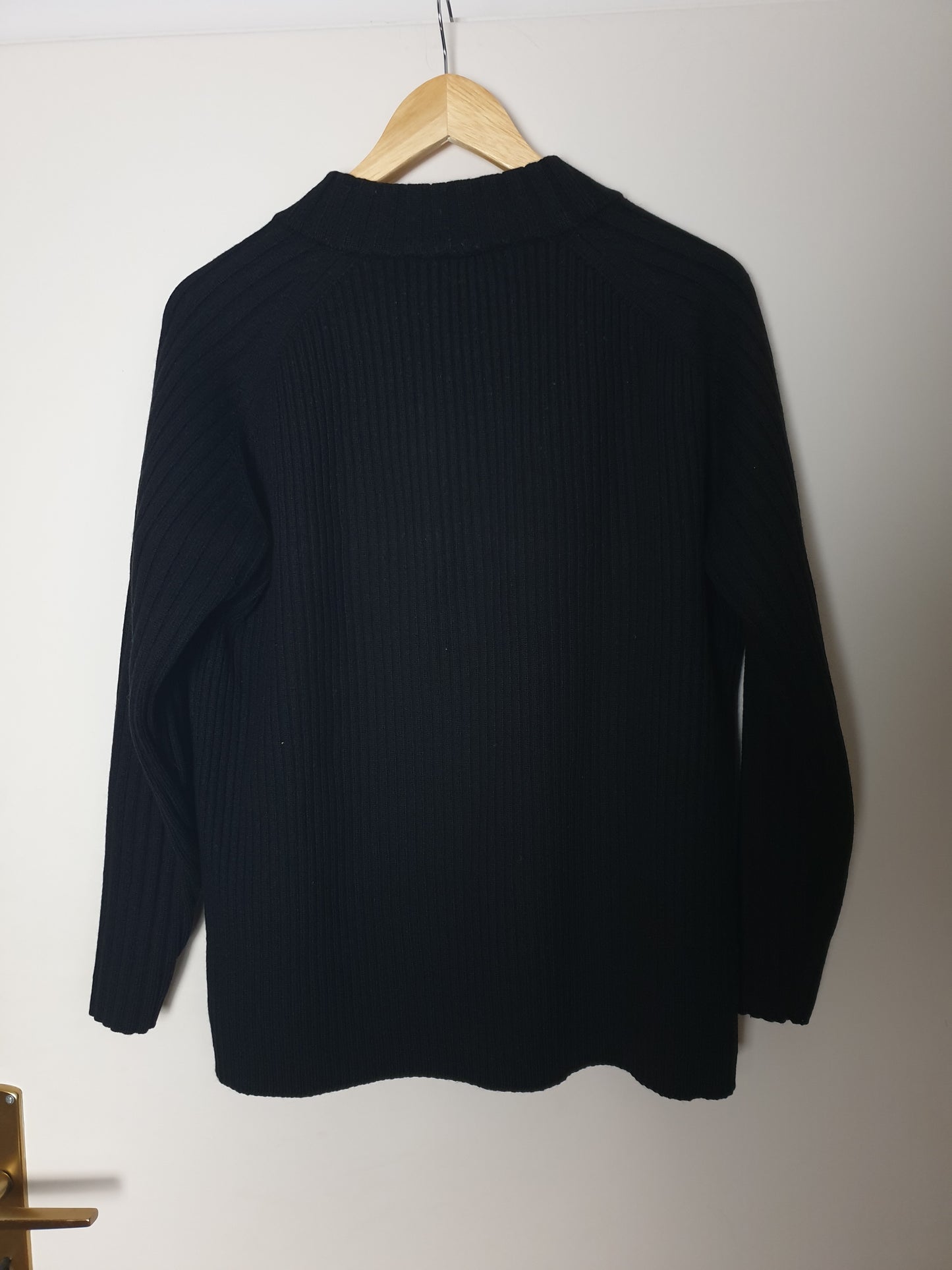 Vintage FILA - Pullover - Ripp Optik - Vintage Italy - Schwarz - Herren - L/XL
