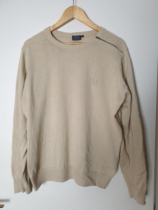 Vintage Gian Marco Venturi  - Pullover - Klassisch - Vintage Italy - Beige - Herren - L/XL