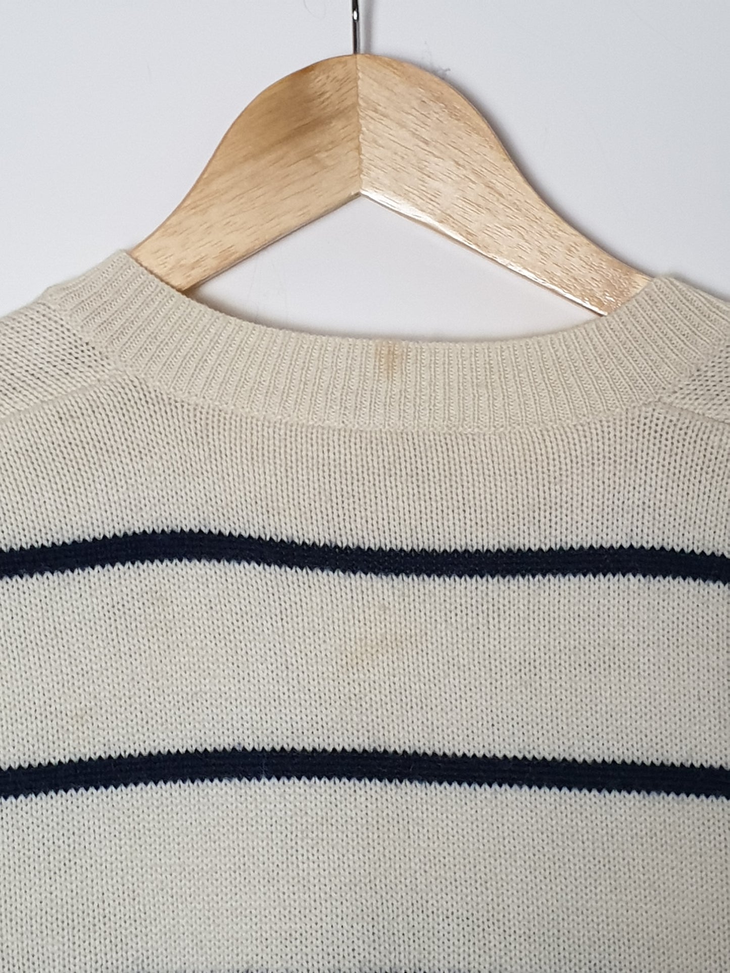 VINTAGE Australian - Pullover - Streifen - Vintage Italy - Blau/Weiß - Herren - L (50)