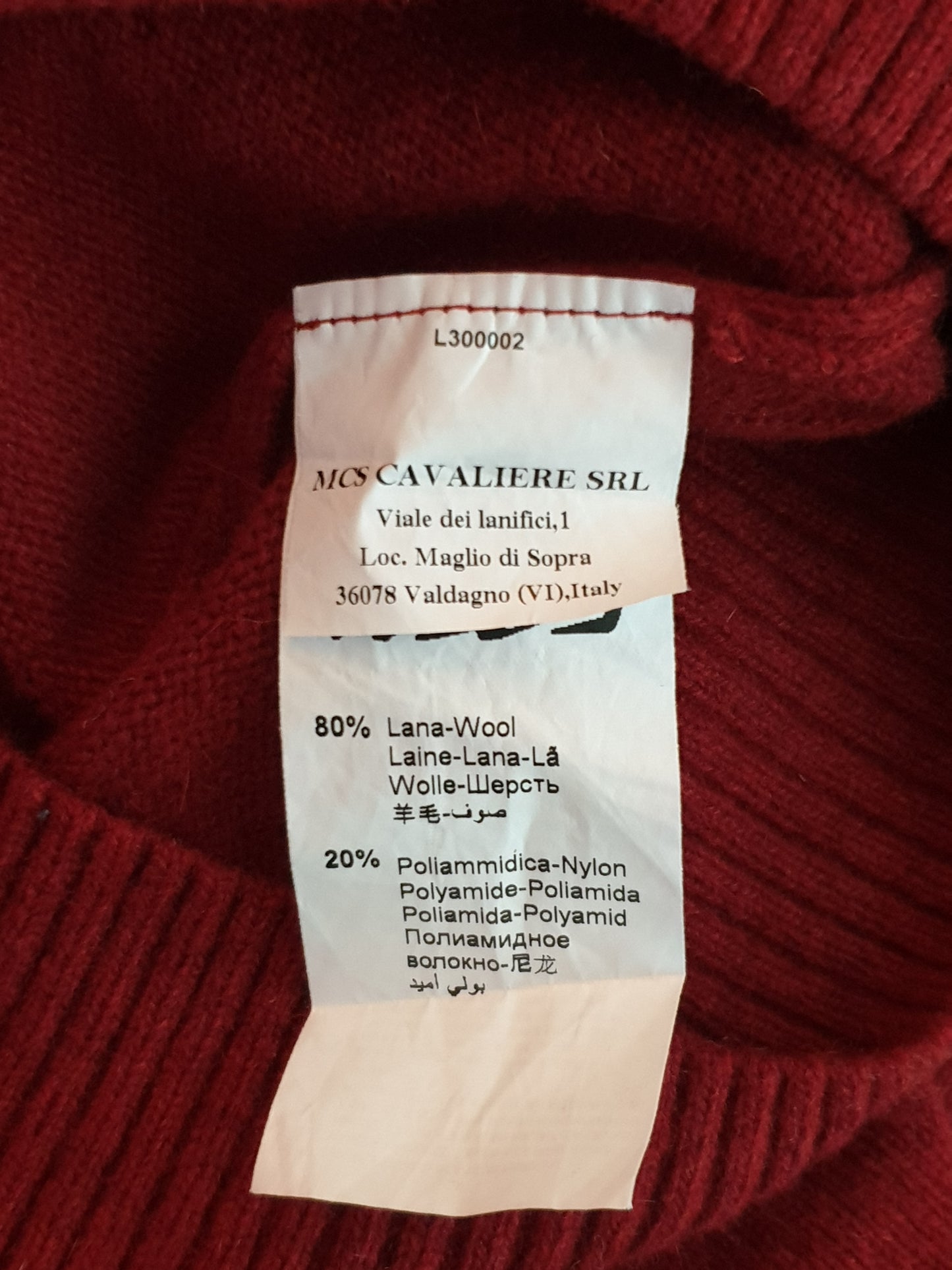 VINTAGE MCS Cavaliere - Pullover - Klassisch - Rot - Herren - M