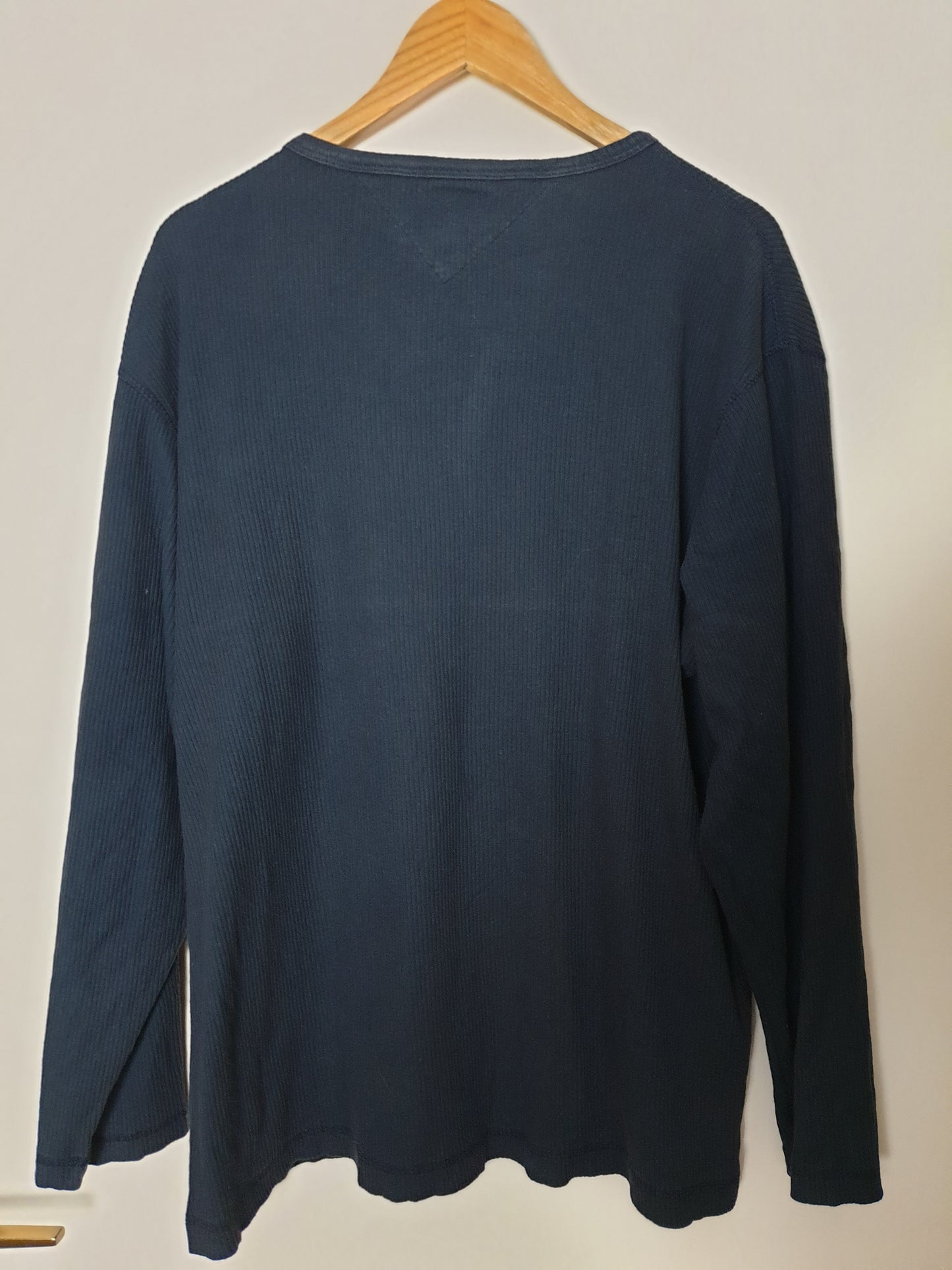 Tommy Hilfiger - Pullover - Ripp Optik - Dunkelblau - Herren - XL