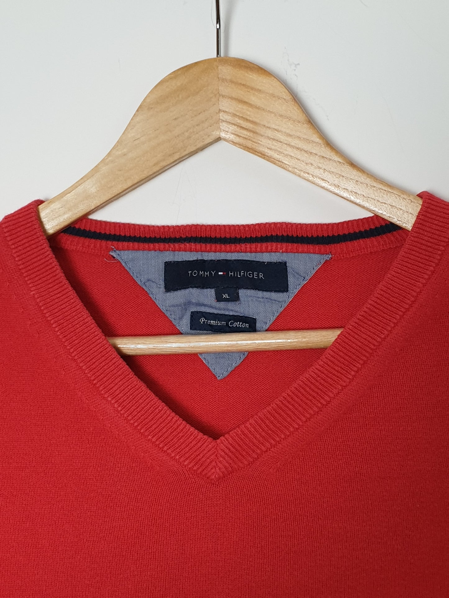 Tommy Hilfiger - Pullover - Klassisch - Rot - Herren - XL