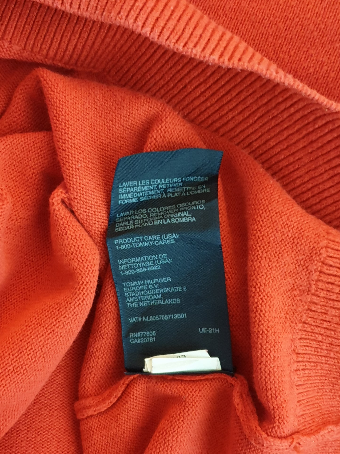 Tommy Hilfiger - Pullover - Klassisch - Rot - Herren - XL