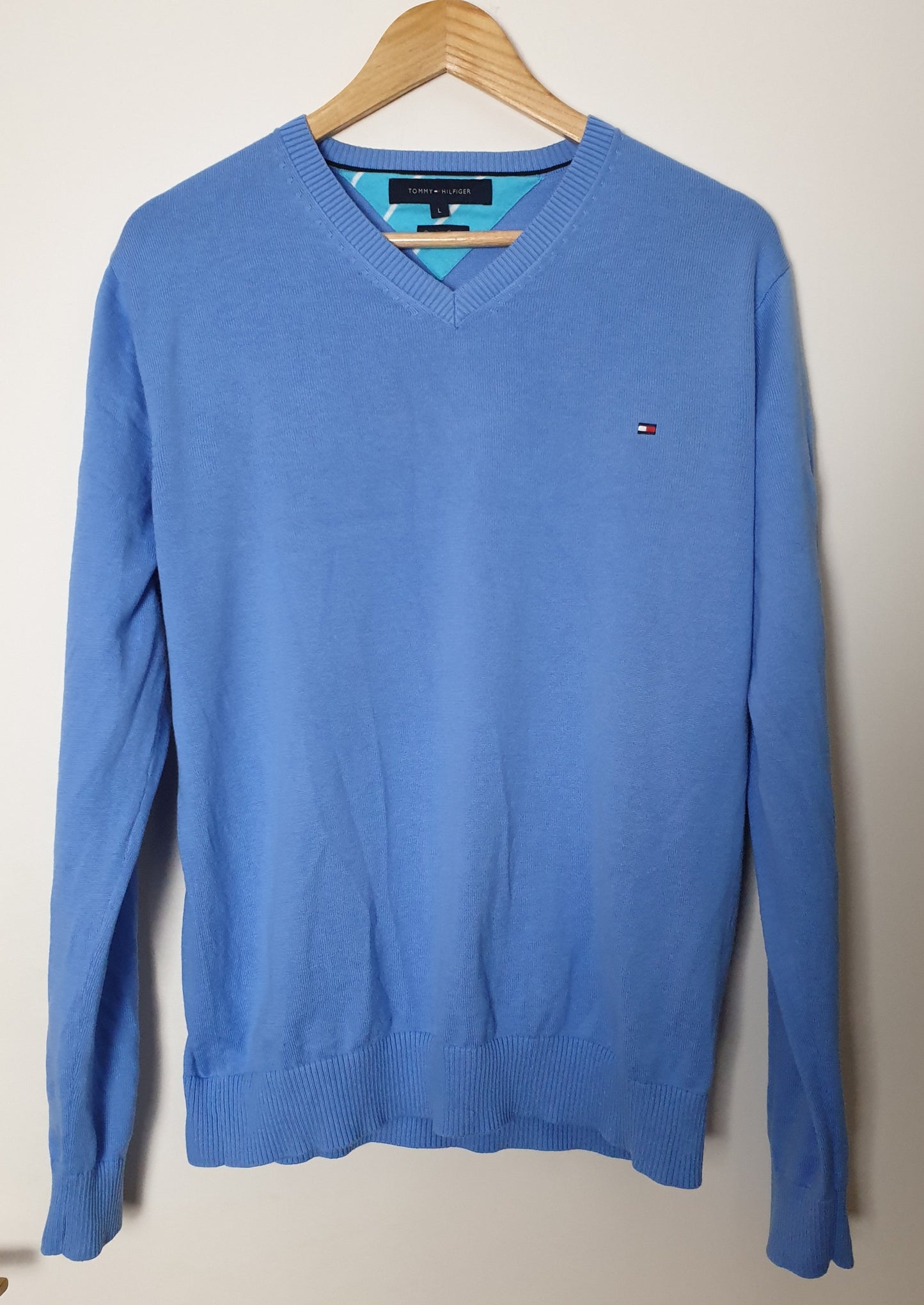 Tommy Hilfiger - Pullover - Klassisch - Hellblau - Herren - L