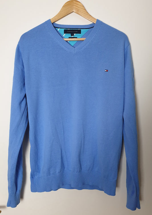 Tommy Hilfiger - Pullover - Klassisch - Hellblau - Herren - L