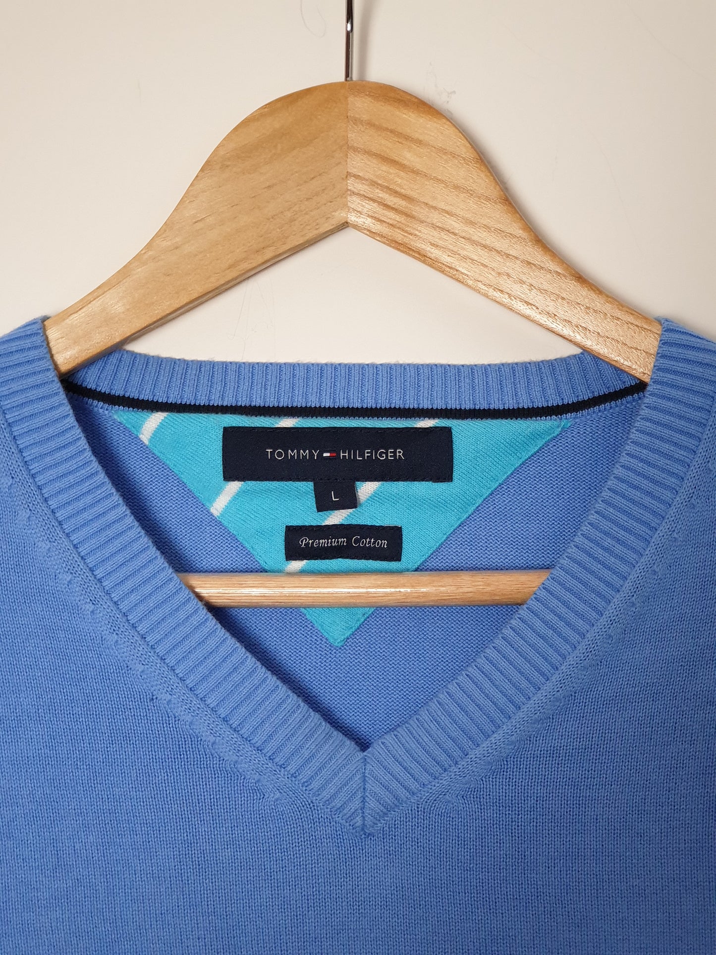 Tommy Hilfiger - Pullover - Klassisch - Hellblau - Herren - L