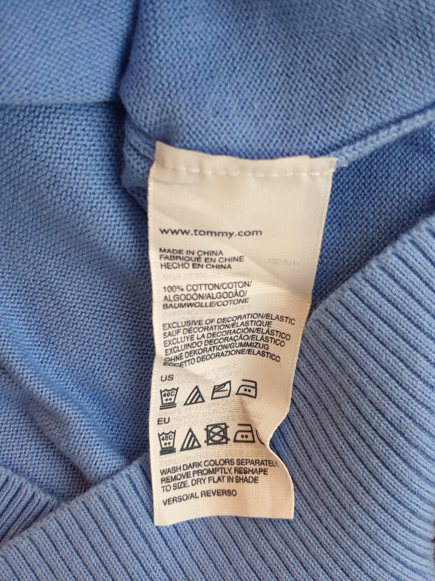 Tommy Hilfiger - Pullover - Klassisch - Hellblau - Herren - L