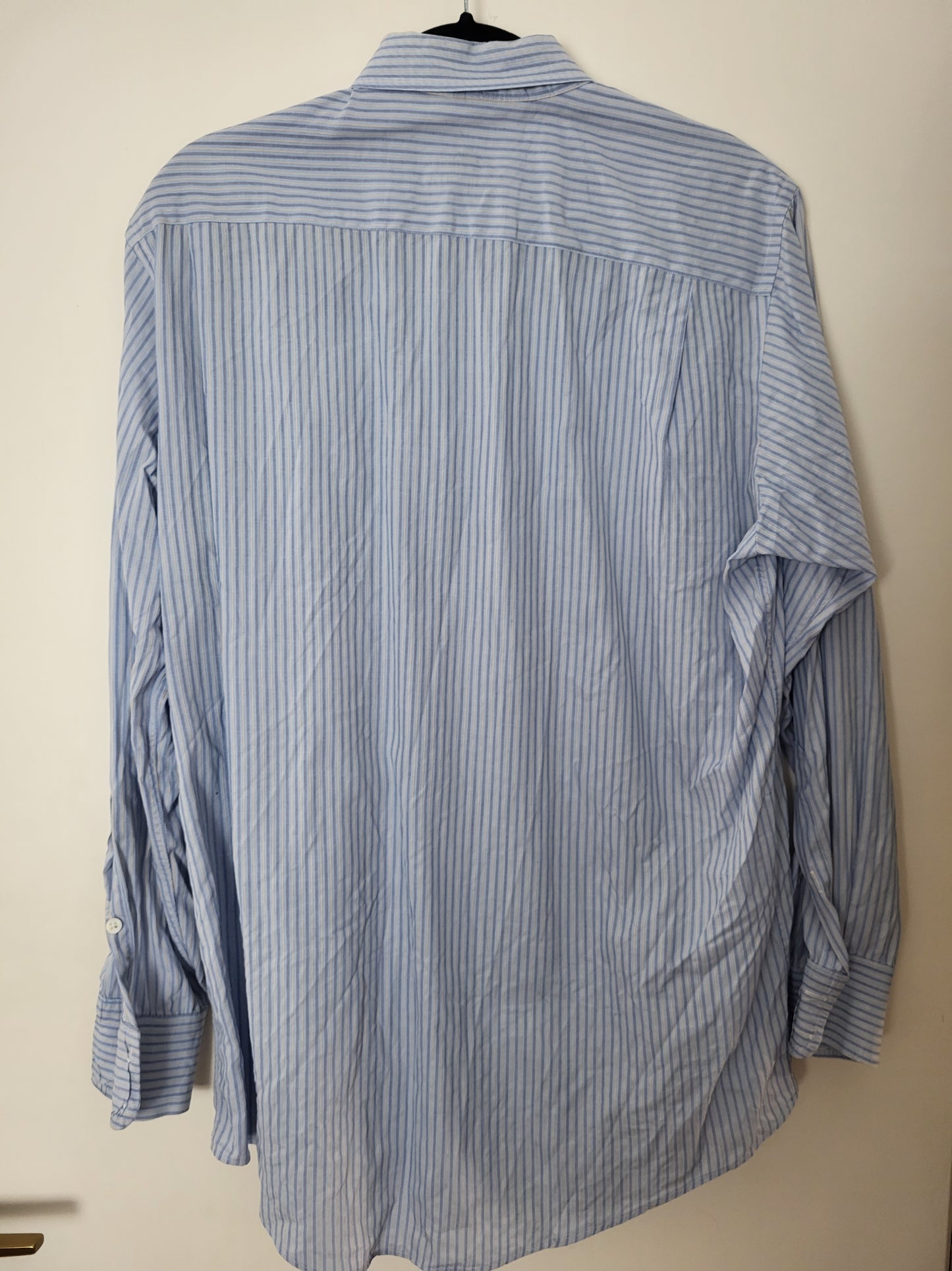 Burberry - Hemd - Streifen Muster - Vintage - Blau - Herren - L