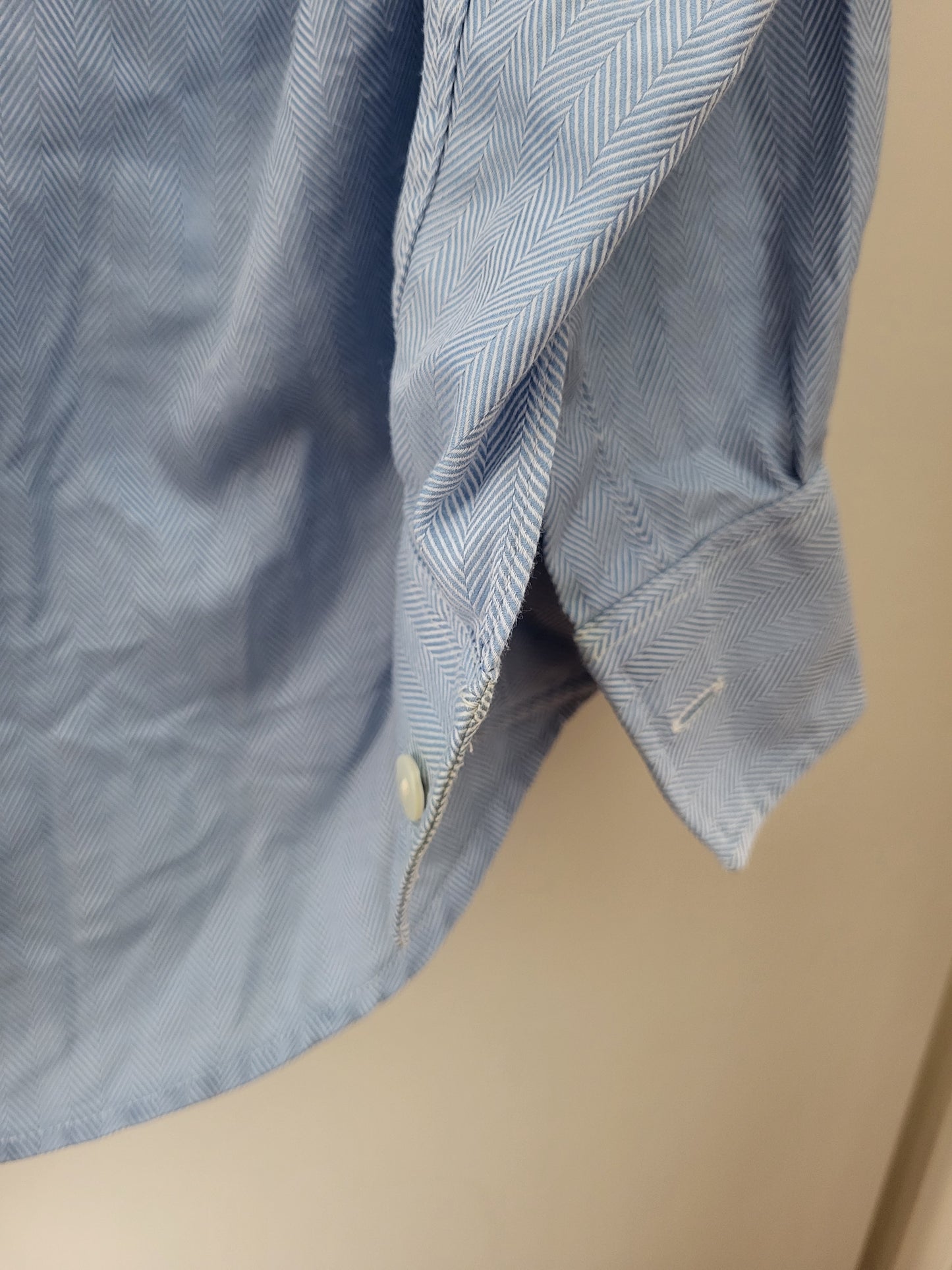 Burberry - Hemd - Streifen Muster - Vintage - Blau - Herren - M/L (42)