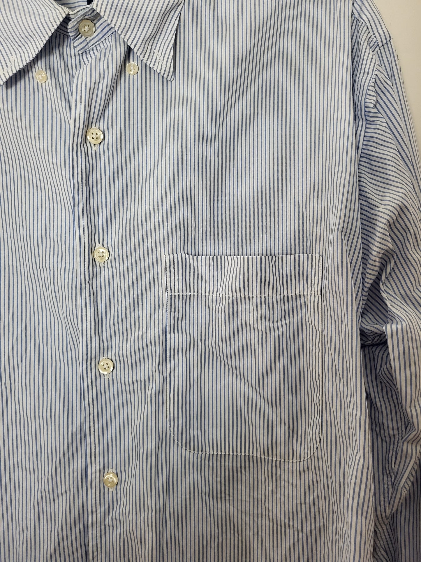 Burberry - Hemd - Streifen Muster - Vintage - Blau - Herren - M