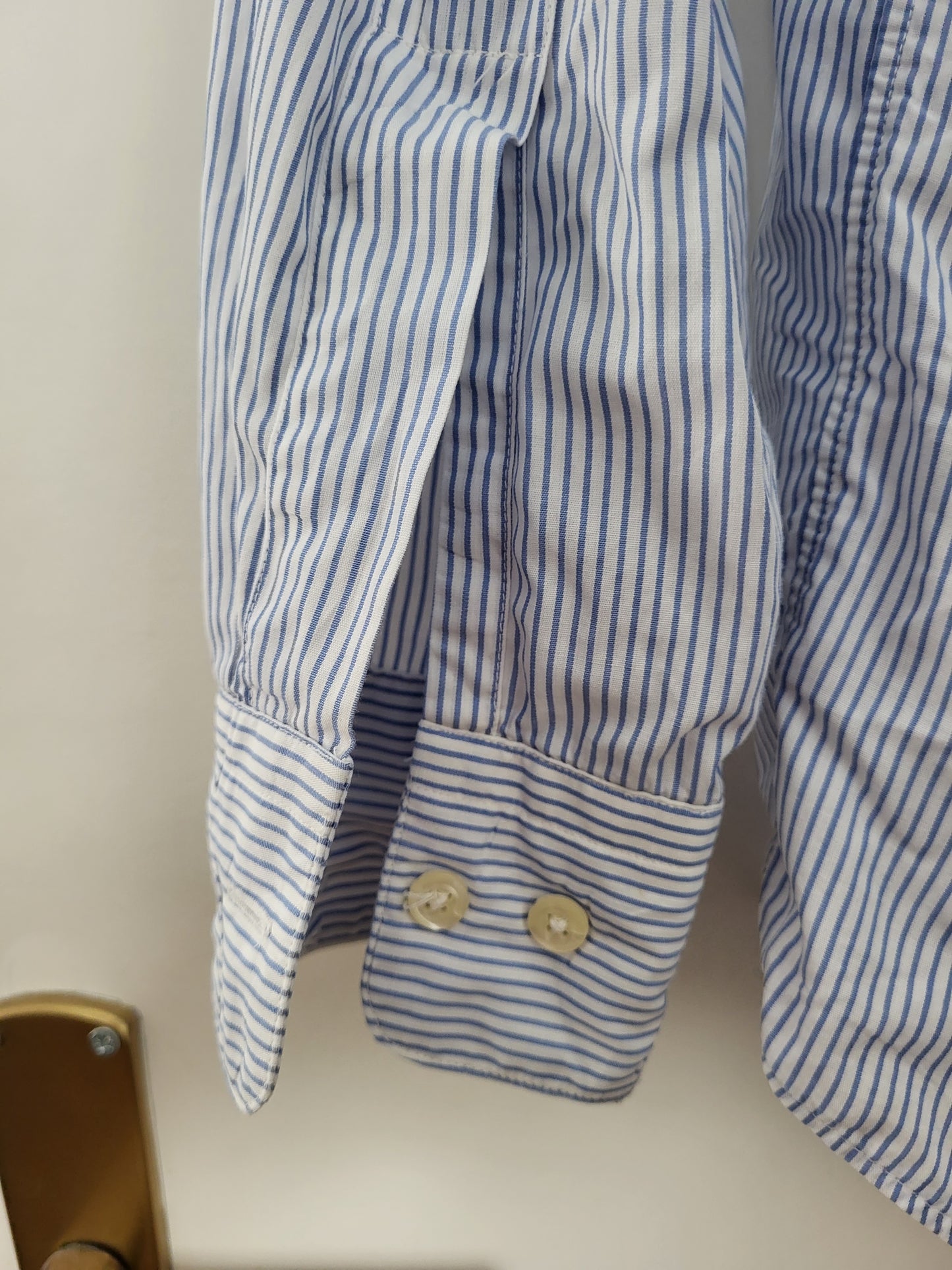 Burberry - Hemd - Streifen Muster - Vintage - Blau - Herren - M