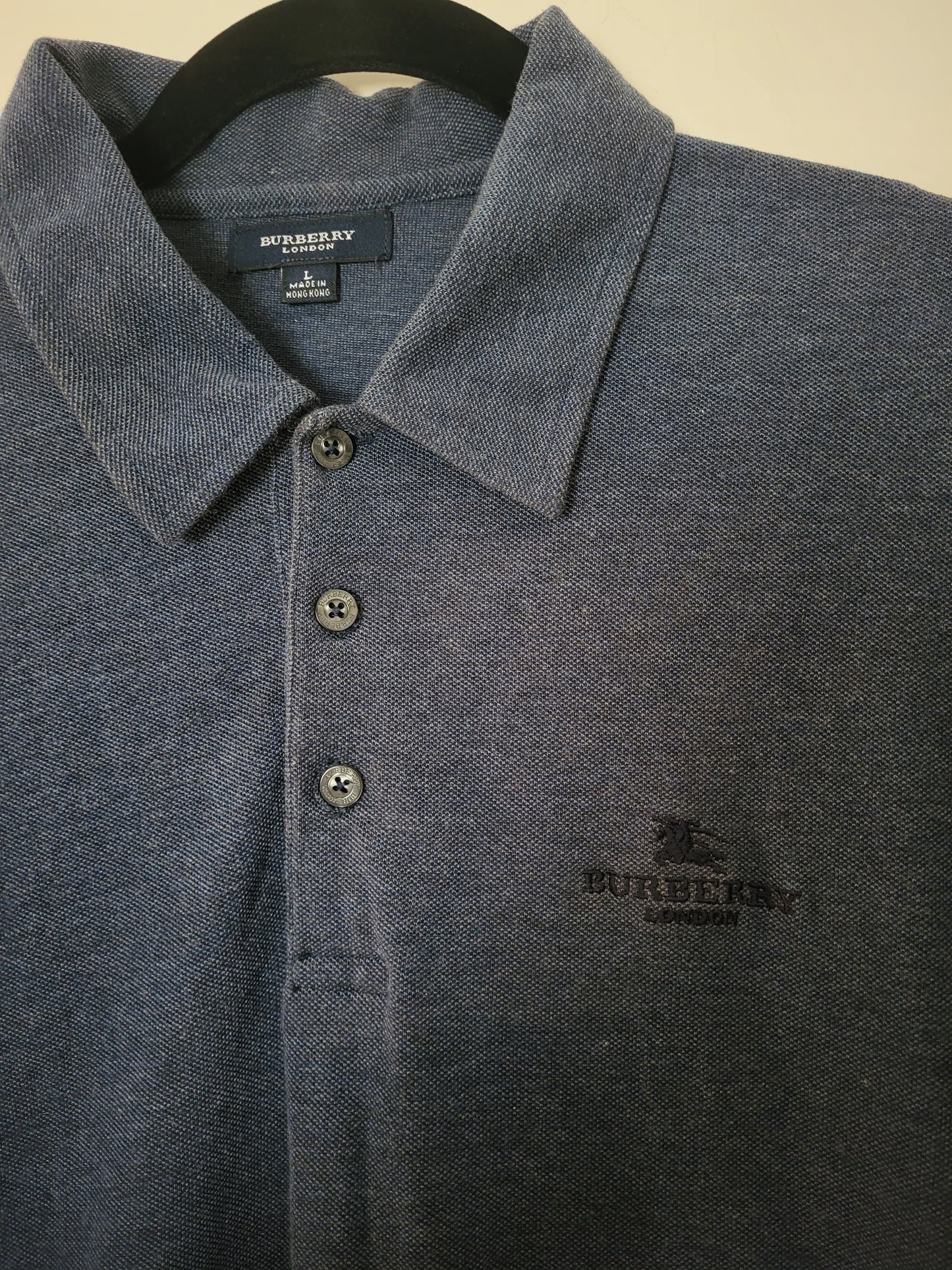 BURBERRY - Poloshirt - Klassisch - Dunkelblau - Herren - L