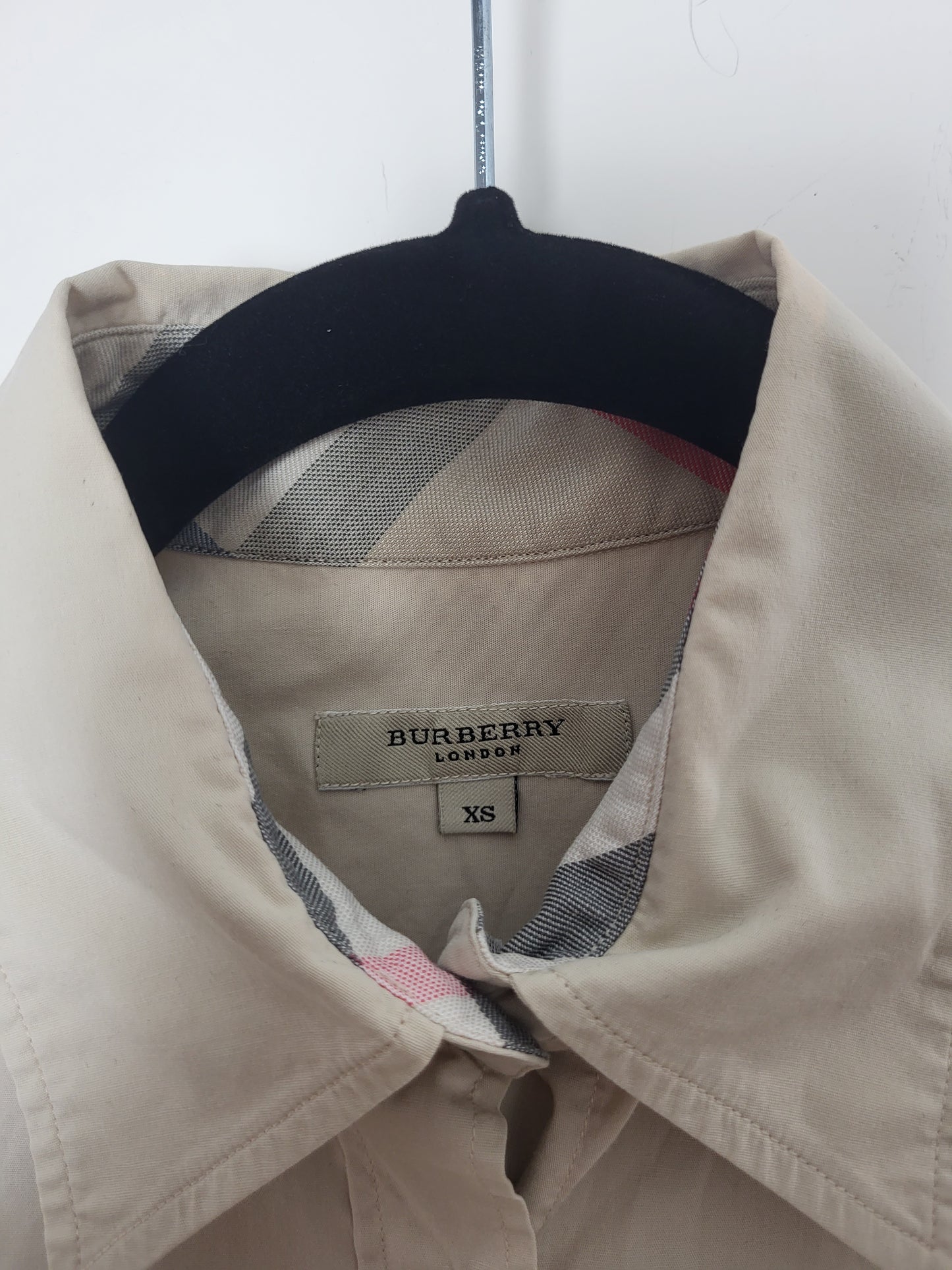 Burberry - Bluse/Hemd - Klassisch - Vintage - Beige - Damen - XS/S