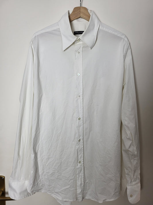 Dolce & Gabbana - Hemd - Klassisch - Weiß - Herren - L (44 17 1/2)