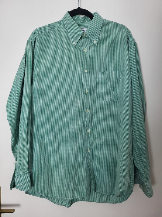 Burberry - Hemd - Karo Muster - Vintage - Grün - Herren - L/XL (42)