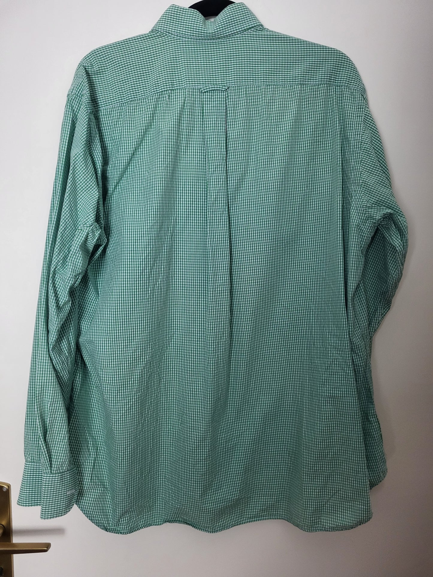 Burberry - Hemd - Karo Muster - Vintage - Grün - Herren - L/XL (42)