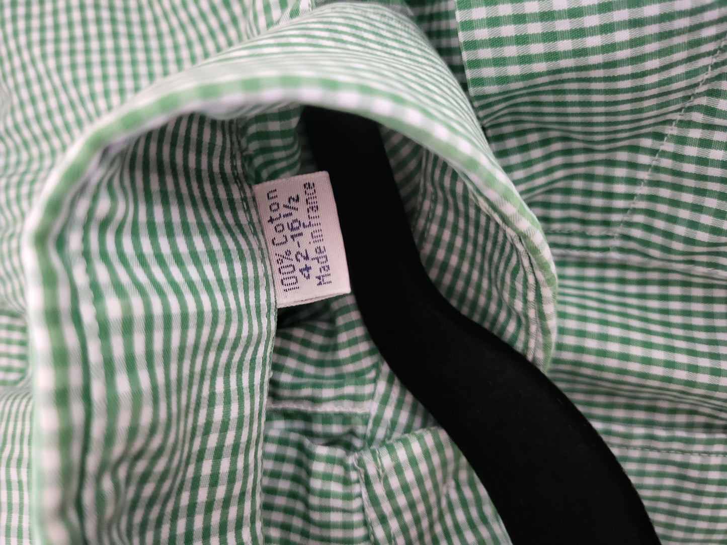 Burberry - Hemd - Karo Muster - Vintage - Grün - Herren - L/XL (42)