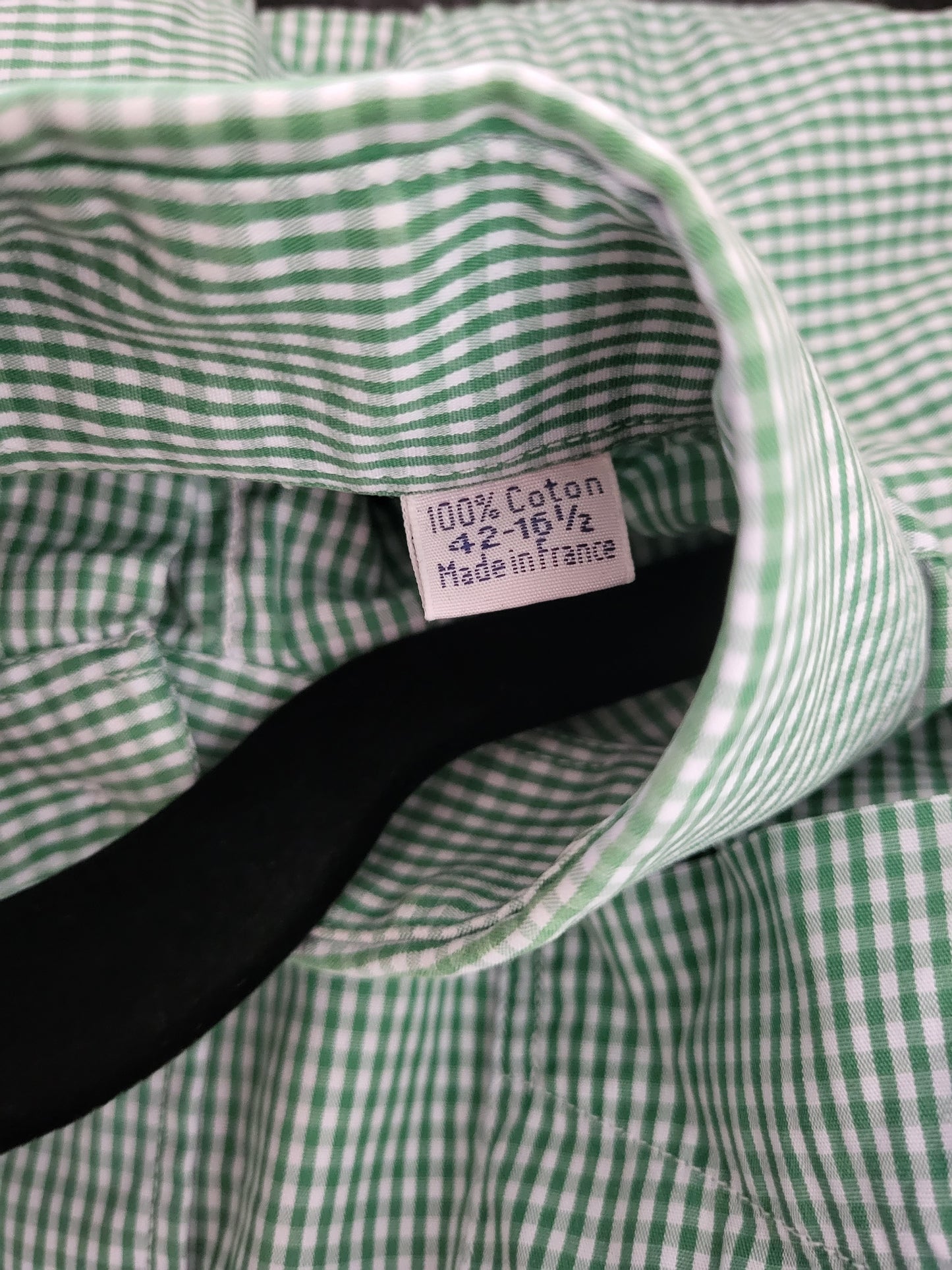 Burberry - Hemd - Karo Muster - Vintage - Grün - Herren - L/XL (42)