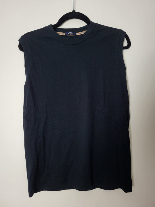 VINTAGE BURBERRY - Tank Top - Klassisch - Schwarz - Herren - M/L
