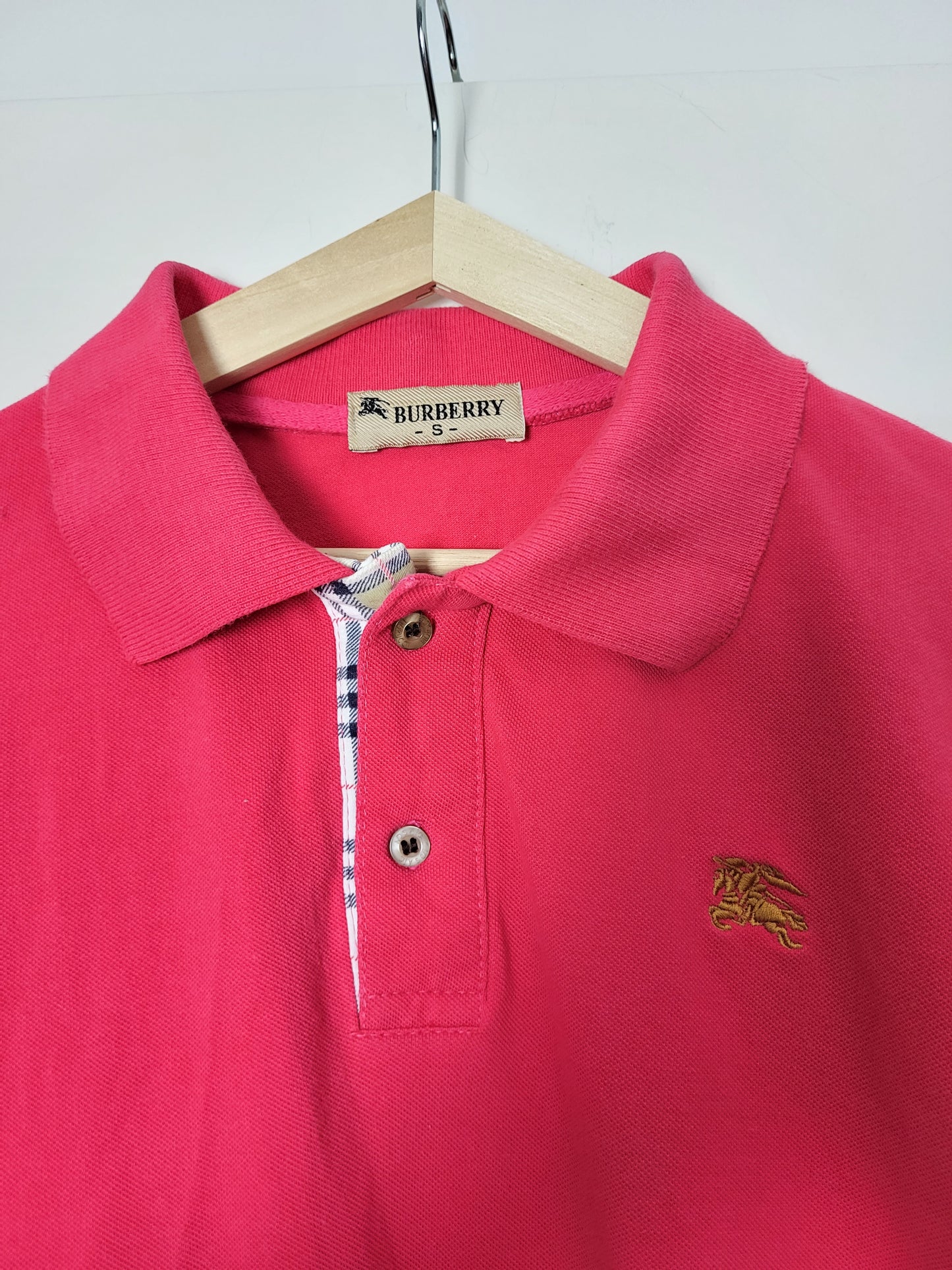 VINTAGE BURBERRY - Poloshirt - Klassisch - Pink - Damen - S