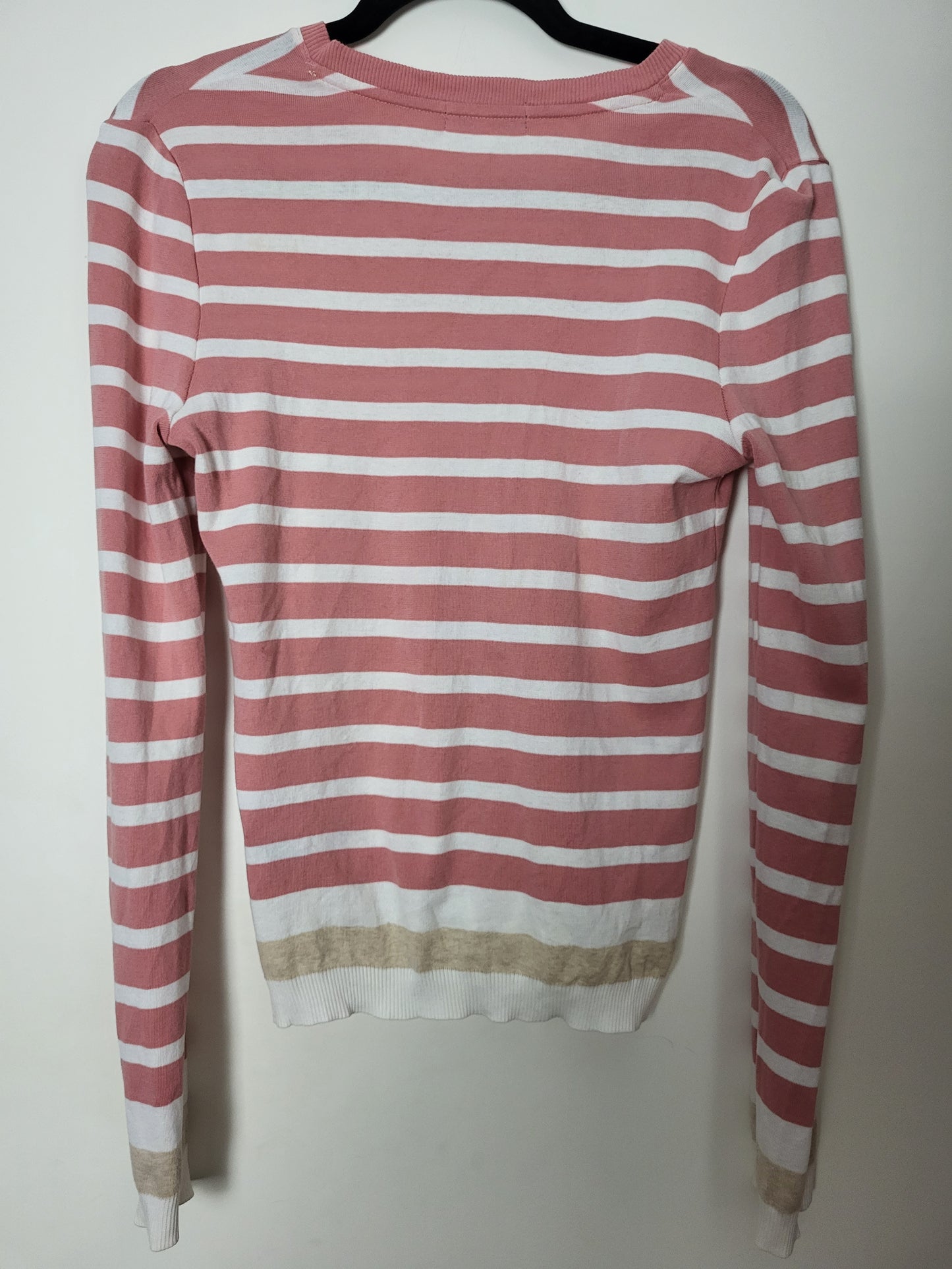 Vintage BURBERRY - Strickjacke - Streifen - Rosa - Damen - S/M (38)