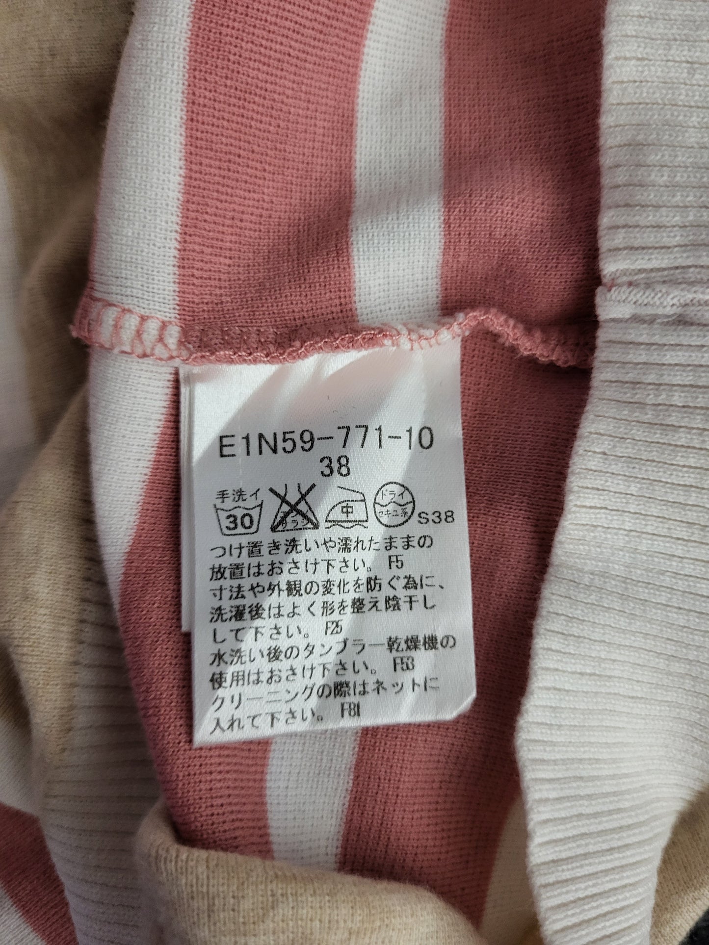 Vintage BURBERRY - Strickjacke - Streifen - Rosa - Damen - S/M (38)