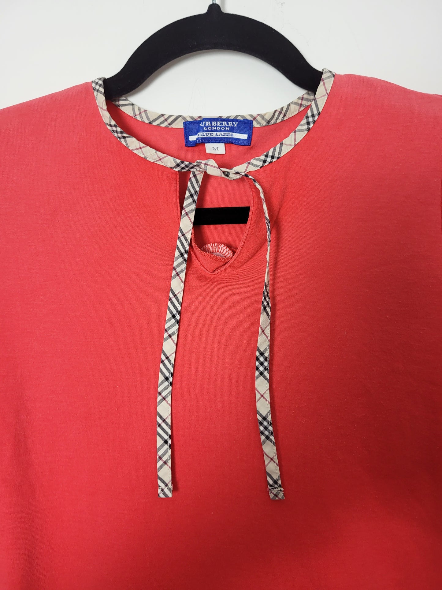 VINTAGE BURBERRY - Shirt - Klassisch - Rot - Kinder - M