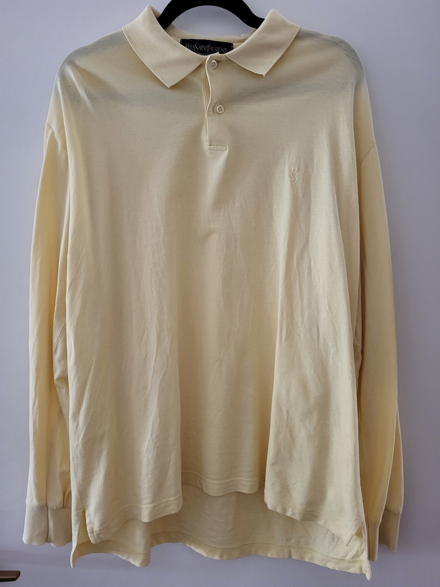 Vintage Yves Saint Laurent - Poloshirt - Klassisch - Gelb - Herren - XL
