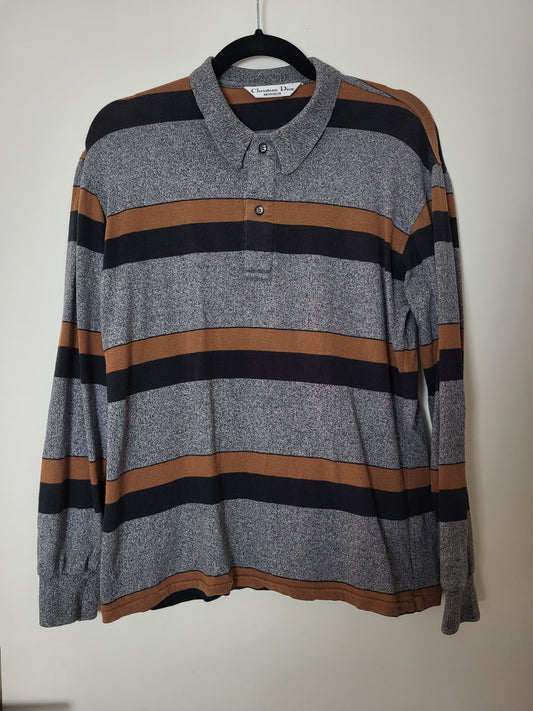 Christian Dior - Poloshirt - Streifen - Vintage - Herren - M