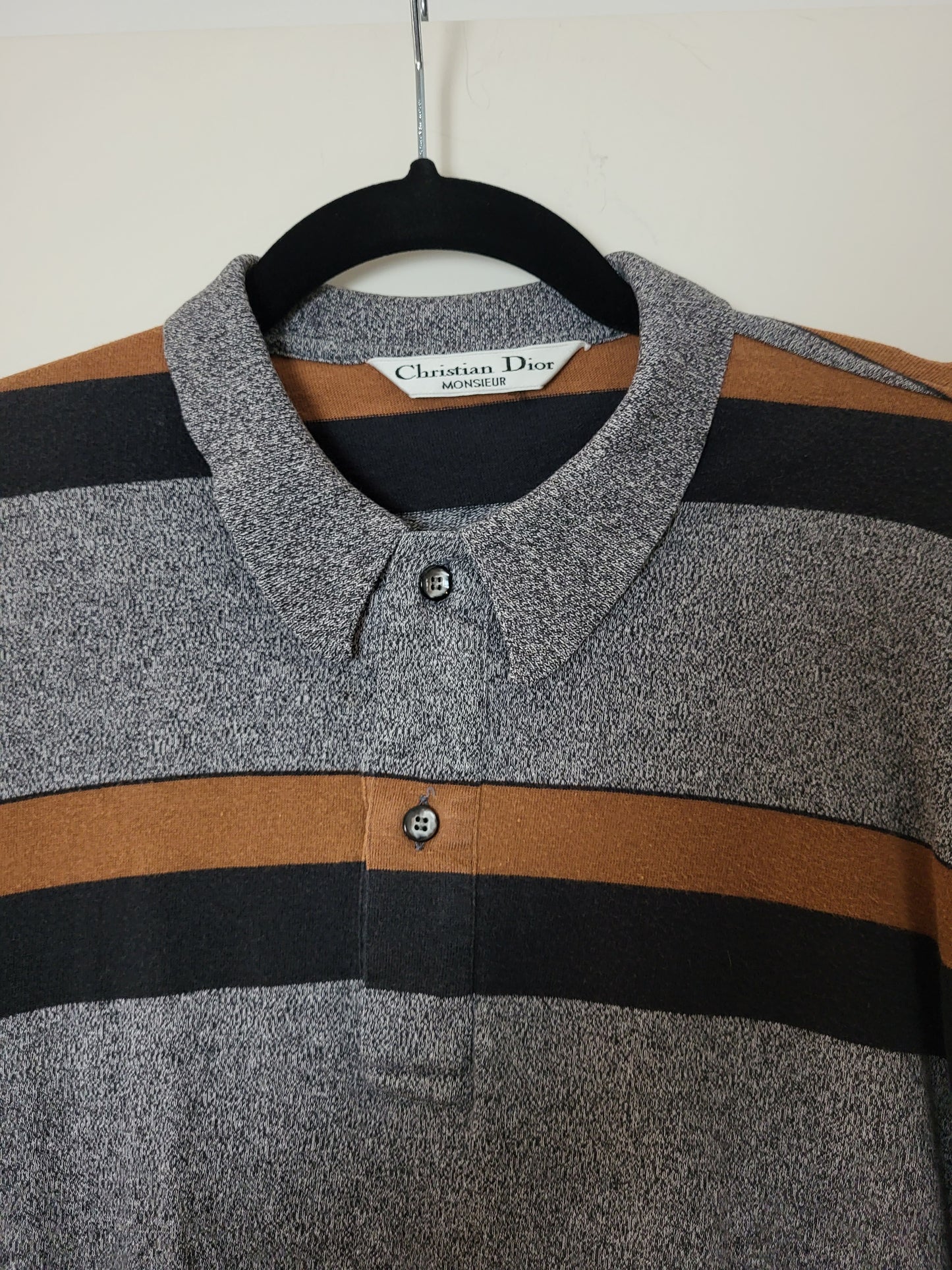 Christian Dior - Poloshirt - Streifen - Vintage - Herren - M