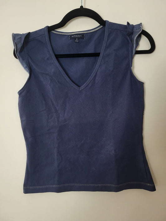 Vintage BURBERRY - Top/Shirt - Klassisch - Dunkelblau - Damen - S