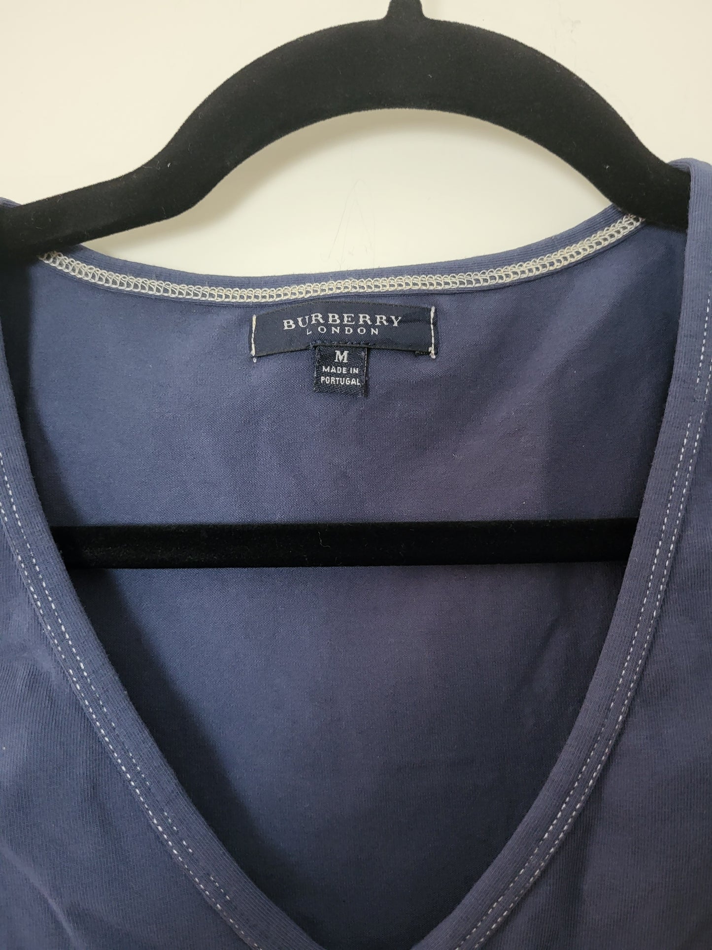 Vintage BURBERRY - Top/Shirt - Klassisch - Dunkelblau - Damen - S