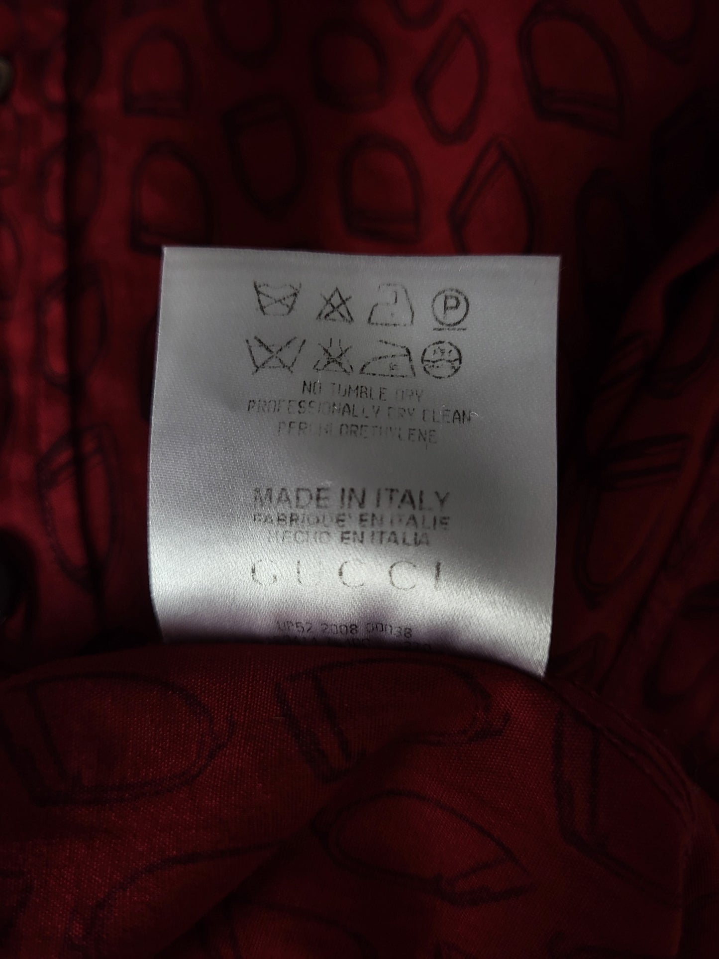 Gucci - Hemd - Print mit Muster - Rot - Herren - L