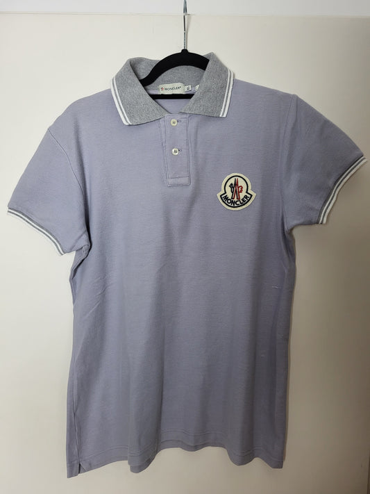 Moncler - Poloshirt - Klassisch - Blaugrau - Damen - XL