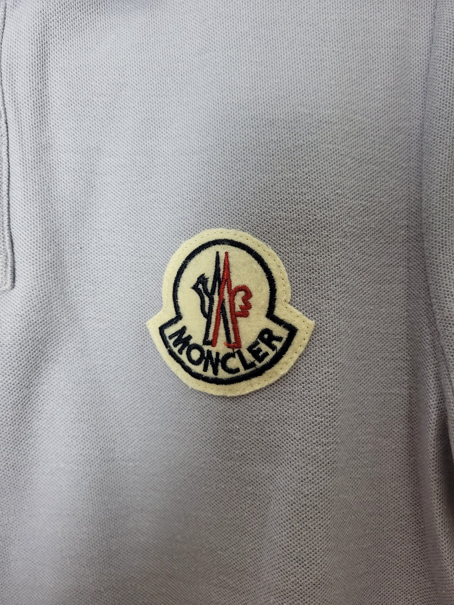 Moncler - Poloshirt - Klassisch - Blaugrau - Damen - XL