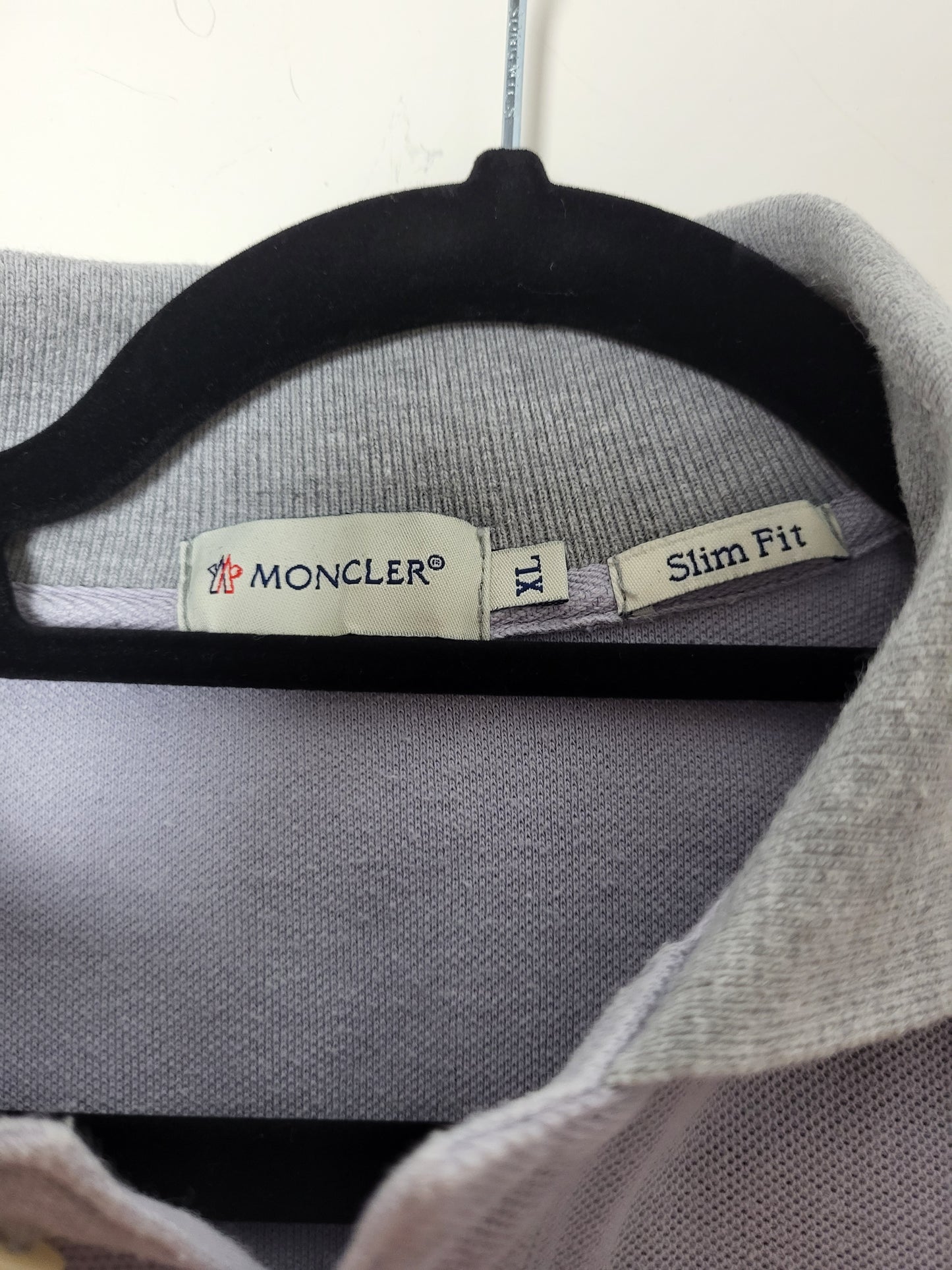 Moncler - Poloshirt - Klassisch - Blaugrau - Damen - XL