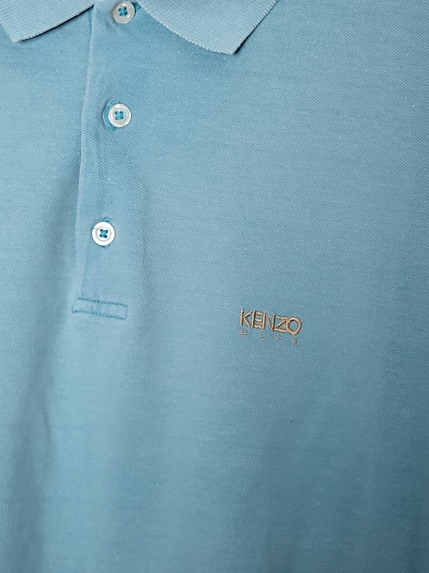 KENZO - Poloshirt - Klassisch - Hellblau - Herren - L