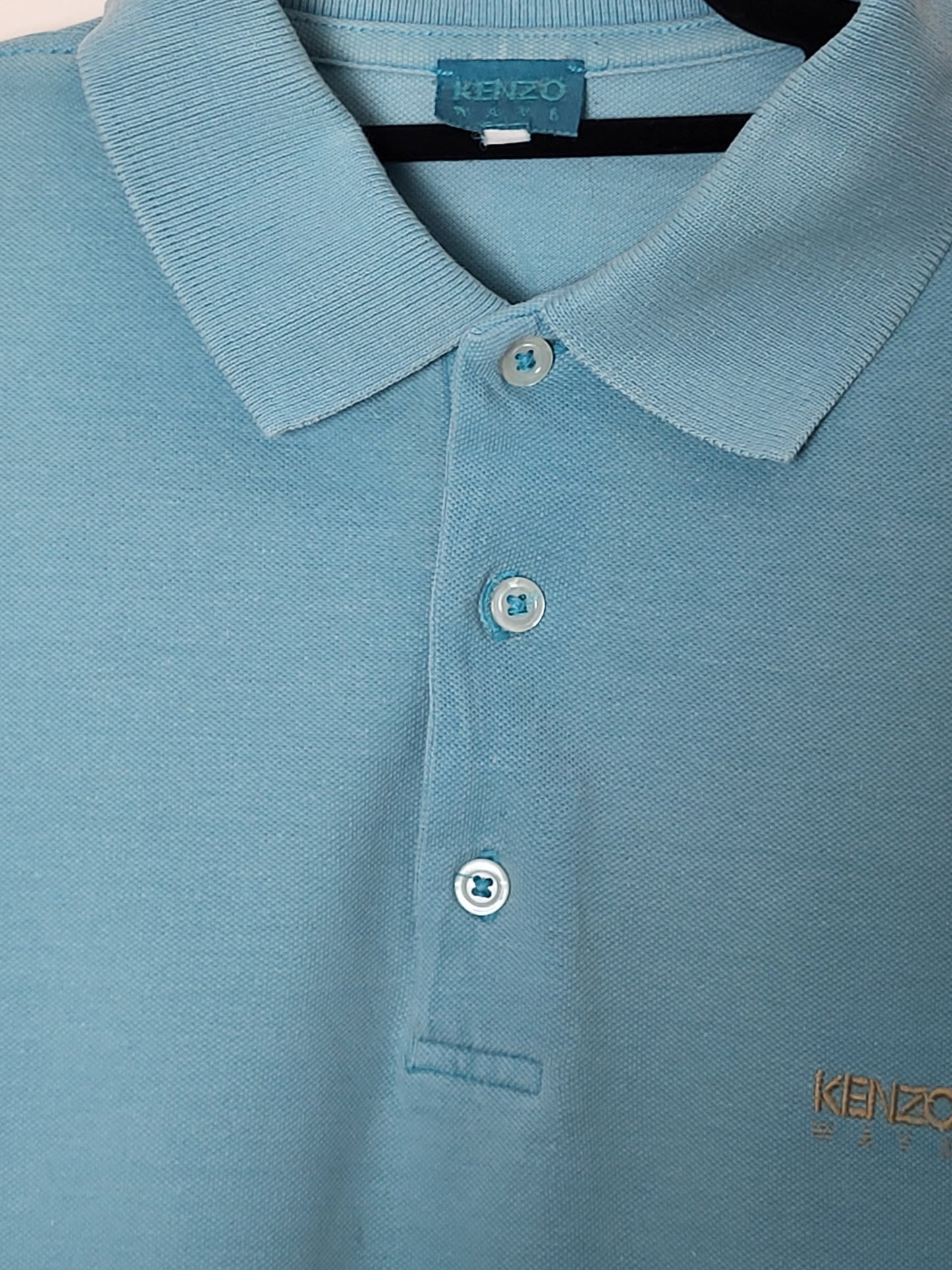 KENZO - Poloshirt - Klassisch - Hellblau - Herren - L