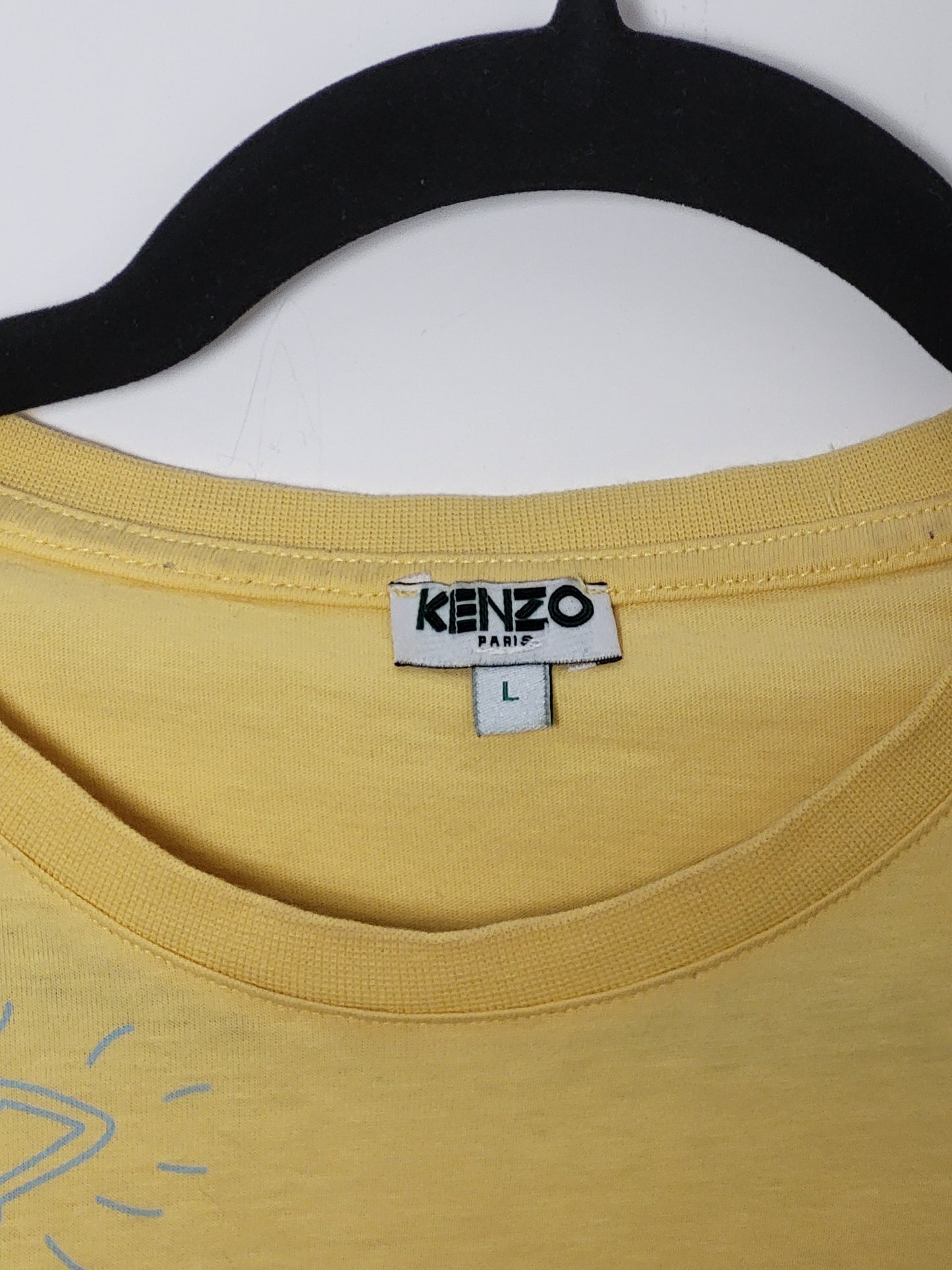 KENZO - T-Shirt - Klassisch - Gelb - Herren - L