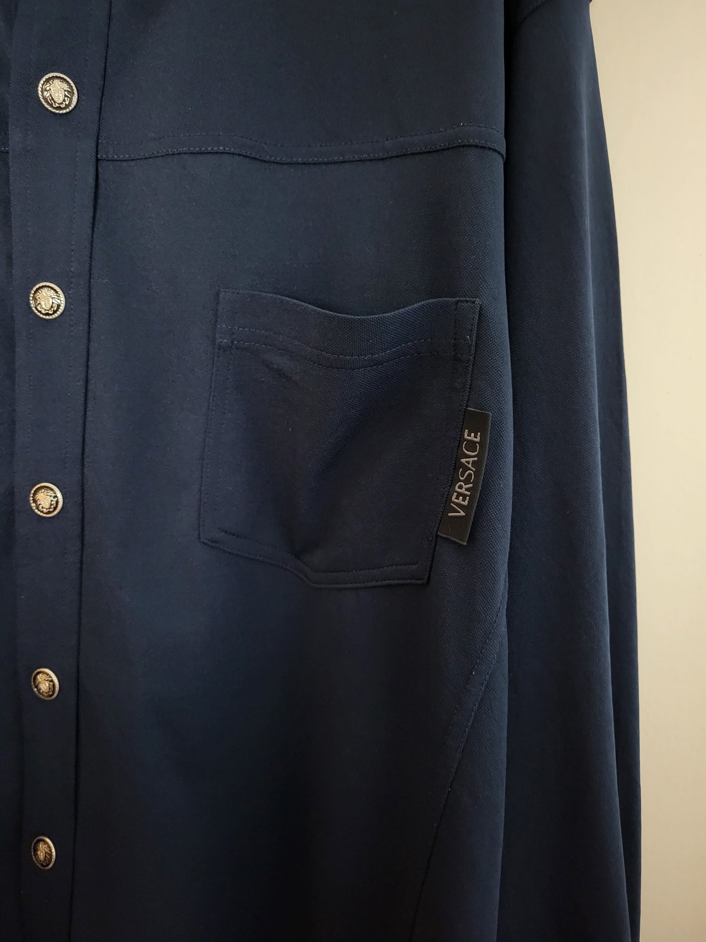 VERSACE Jeans Couture - Hemd - Exklusiv - Dunkelblau - Herren - XL