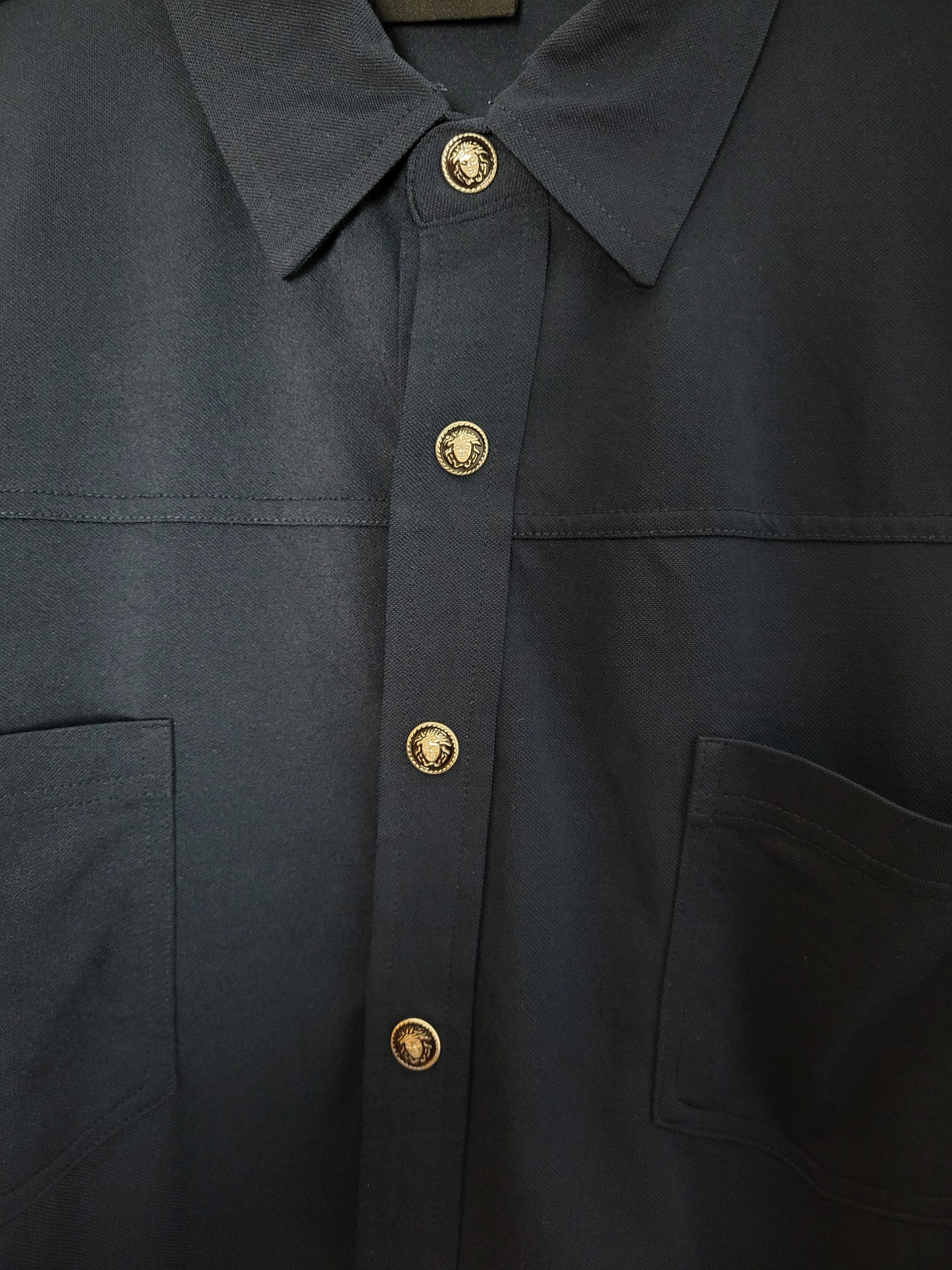 VERSACE Jeans Couture - Hemd - Exklusiv - Dunkelblau - Herren - XL