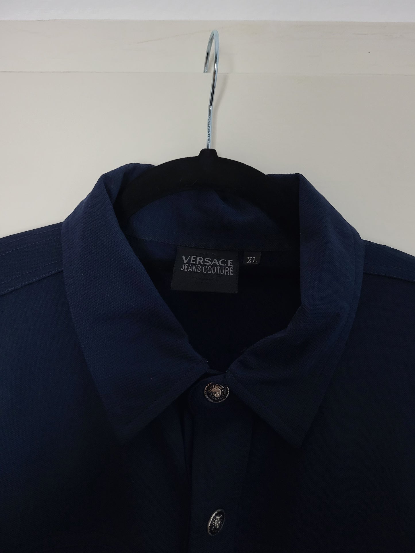 VERSACE Jeans Couture - Hemd - Exklusiv - Dunkelblau - Herren - XL