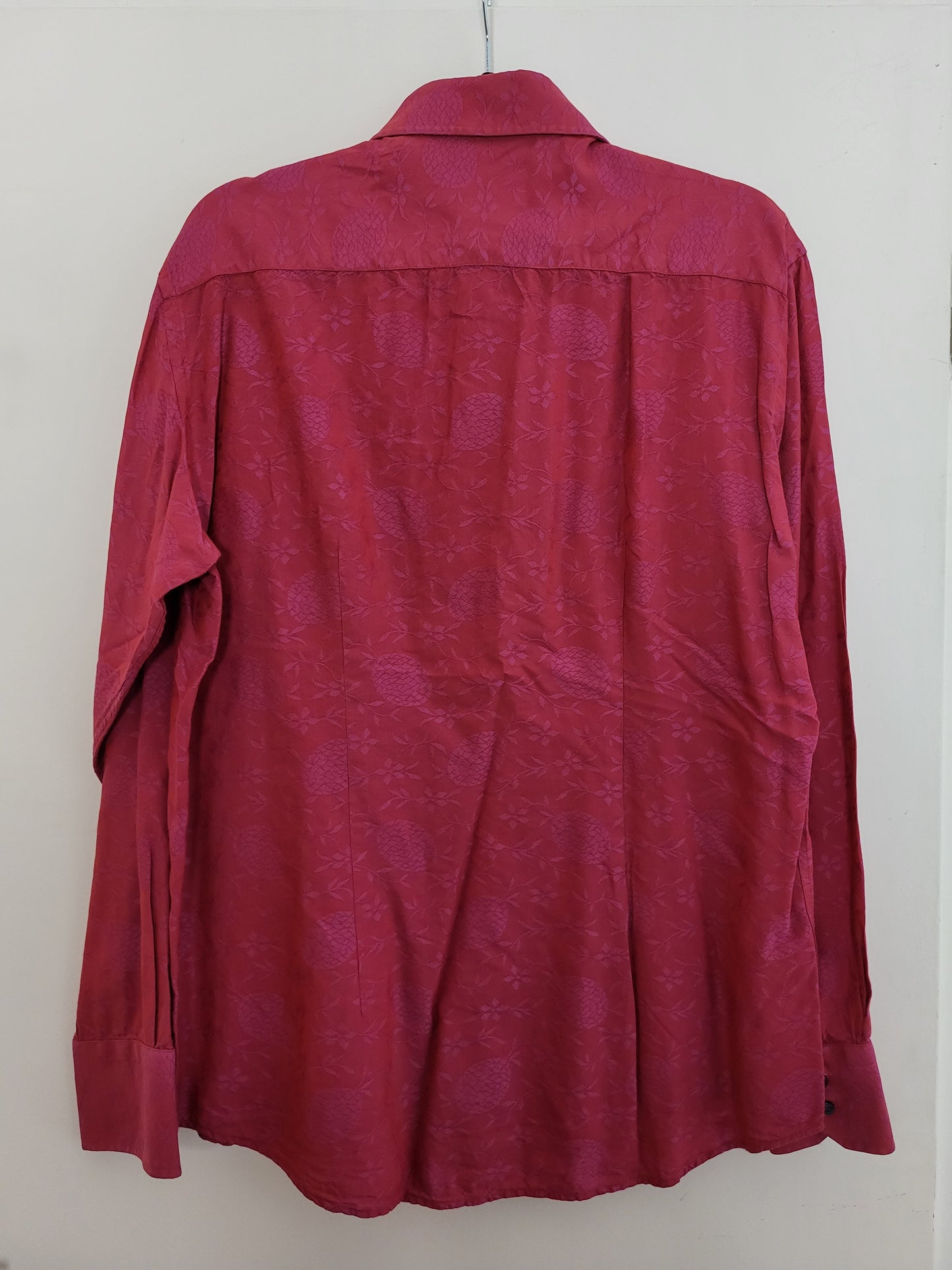 VERSACE Collection - Hemd - Exklusiv - Rot mit Muster - Herren - M