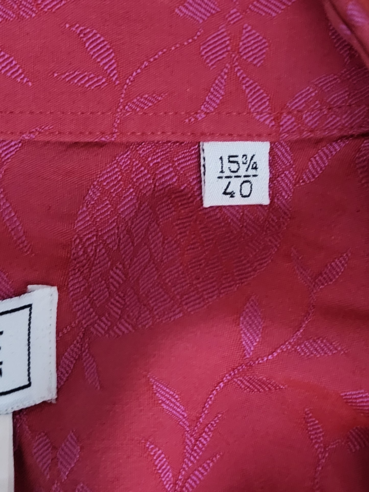 VERSACE Collection - Hemd - Exklusiv - Rot mit Muster - Herren - M
